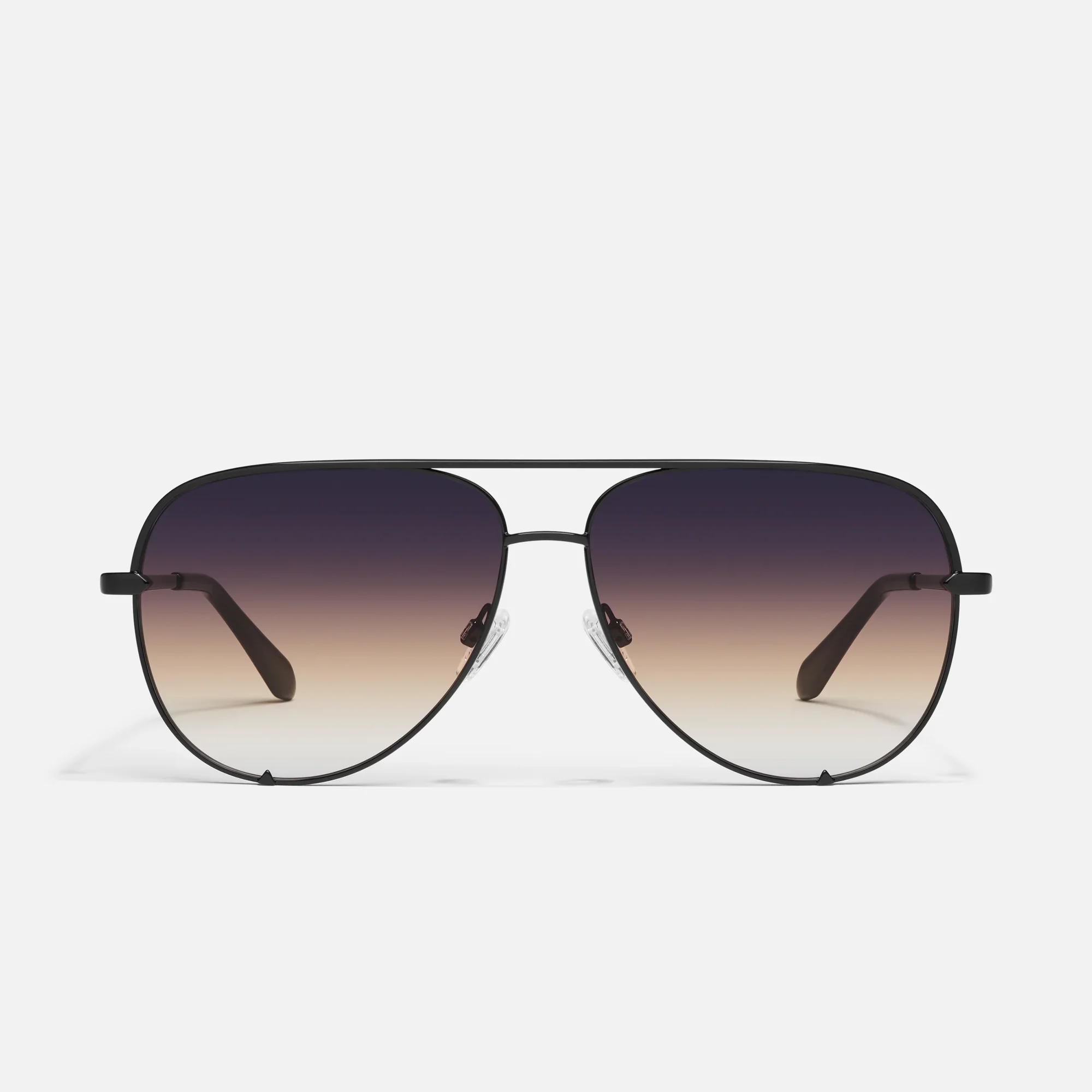 High Key Extra Large Sunglasses-Black/Futuredusk Poppy-Quay - Image 5