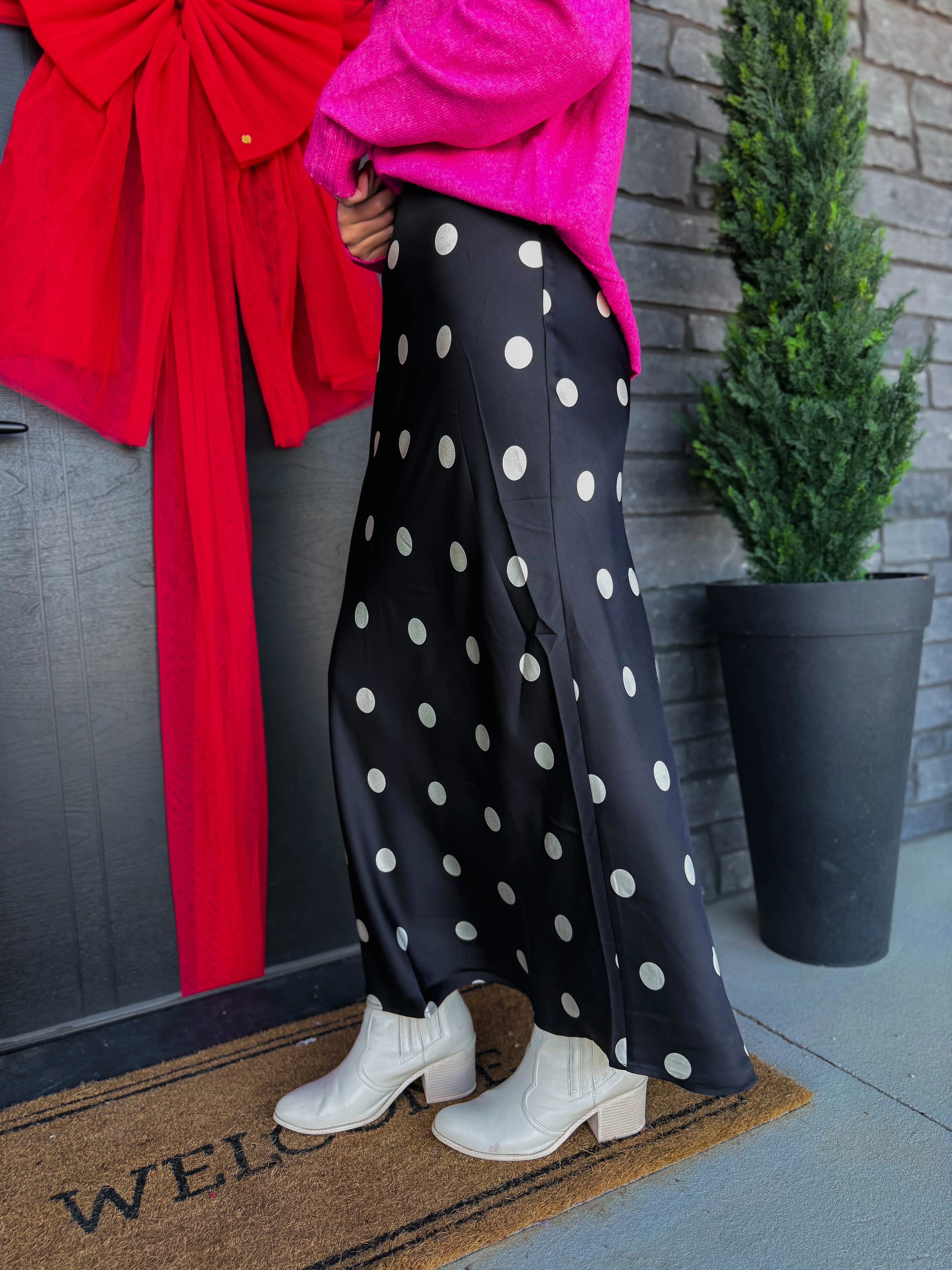 Isabel Polka Dot Maxi Skirt - Image 3