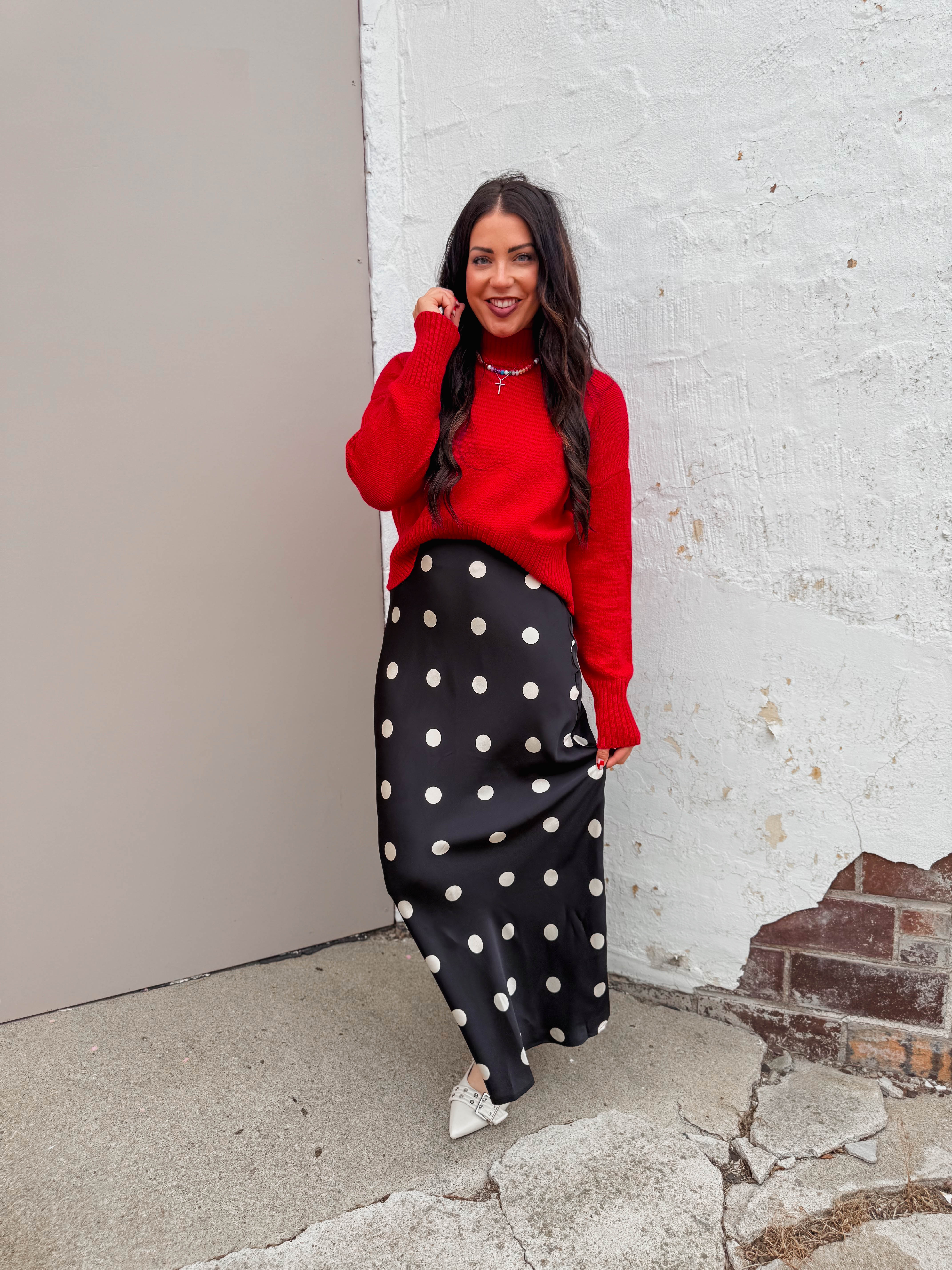 Isabel Polka Dot Maxi Skirt - Image 7
