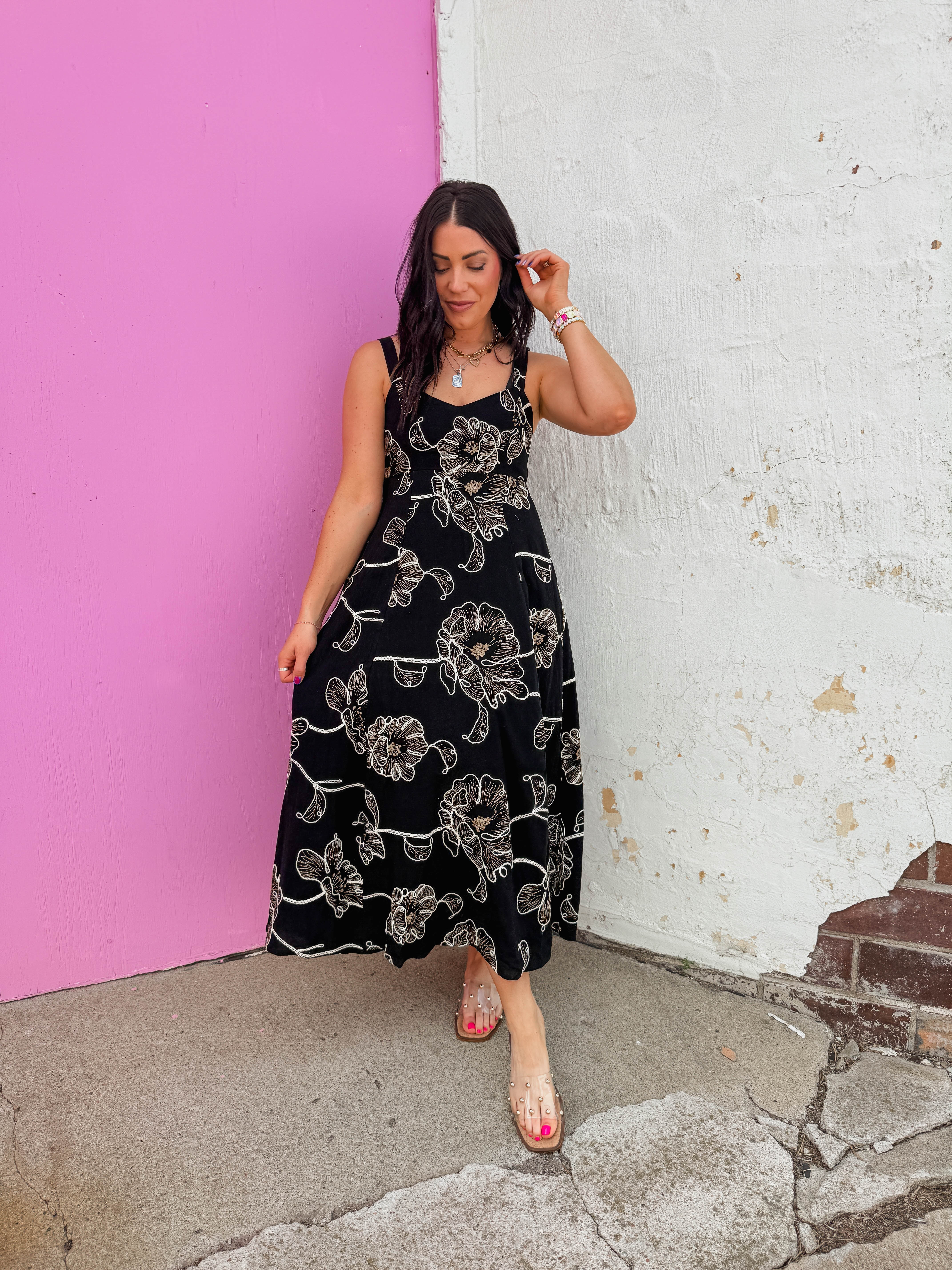 Janie Floral Midi Dress - Image 2