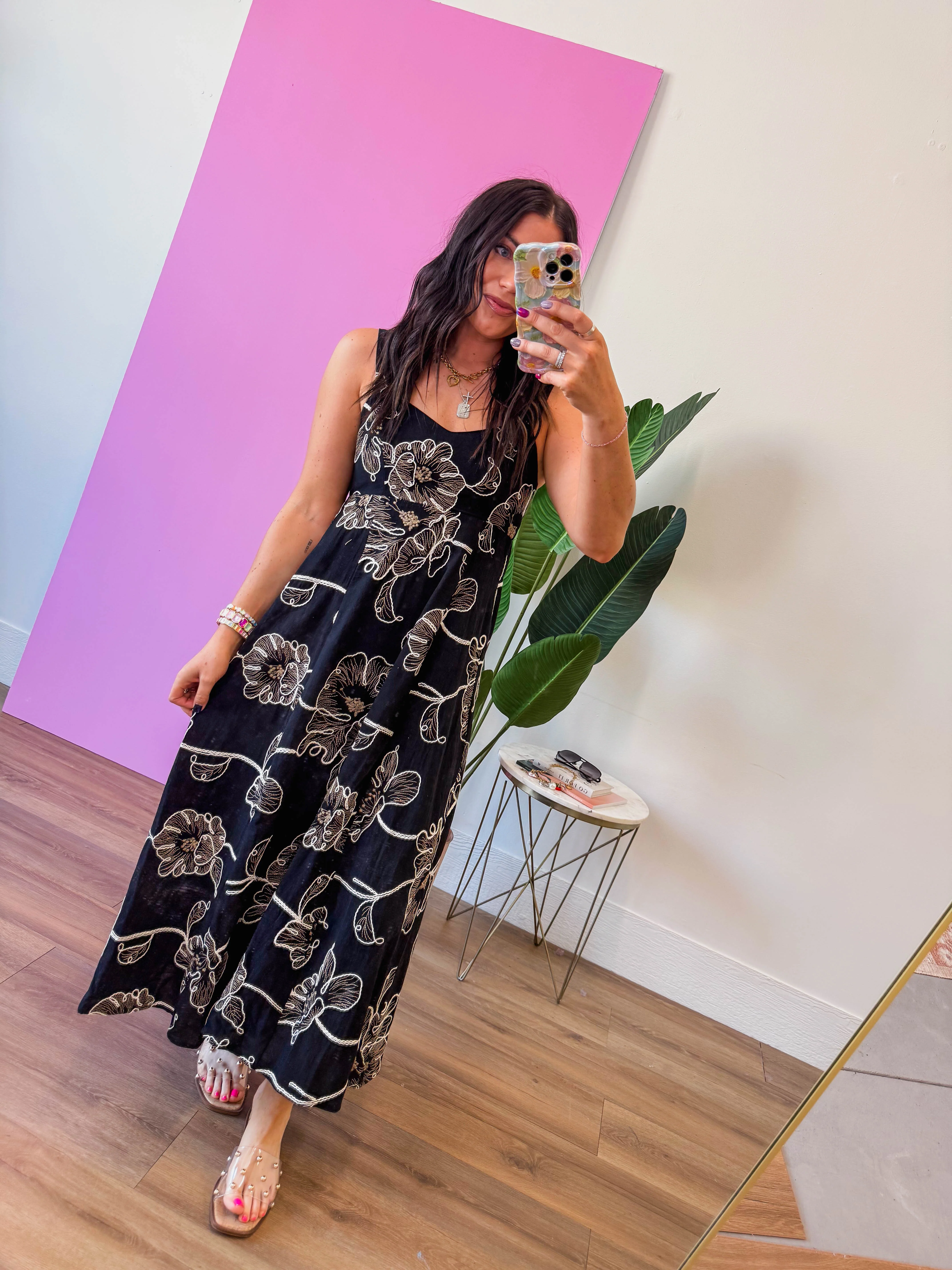 Janie Floral Midi Dress - Image 8