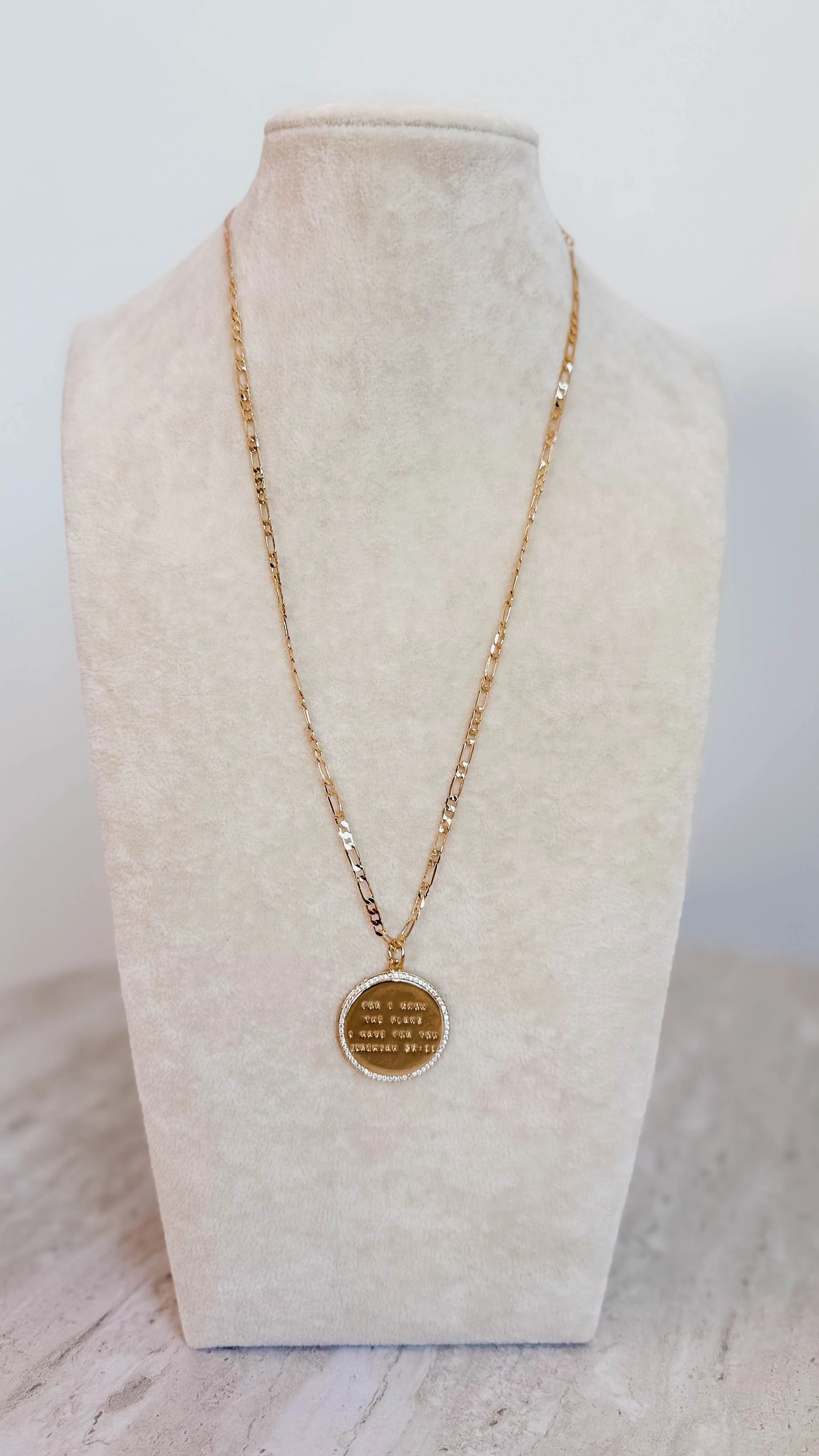 Jeremiah 29:11 Gold Necklace