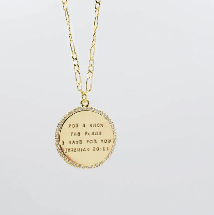 Jeremiah 29:11 Gold Necklace - Image 2