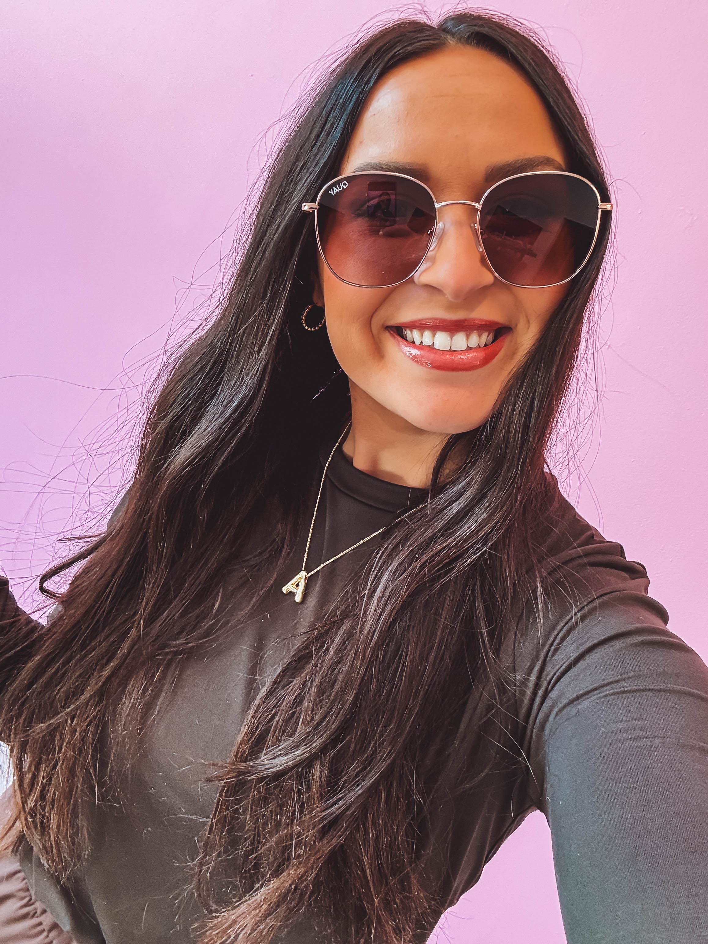 Jezabell Sunglasses-Rose Gold/Brown - Image 2