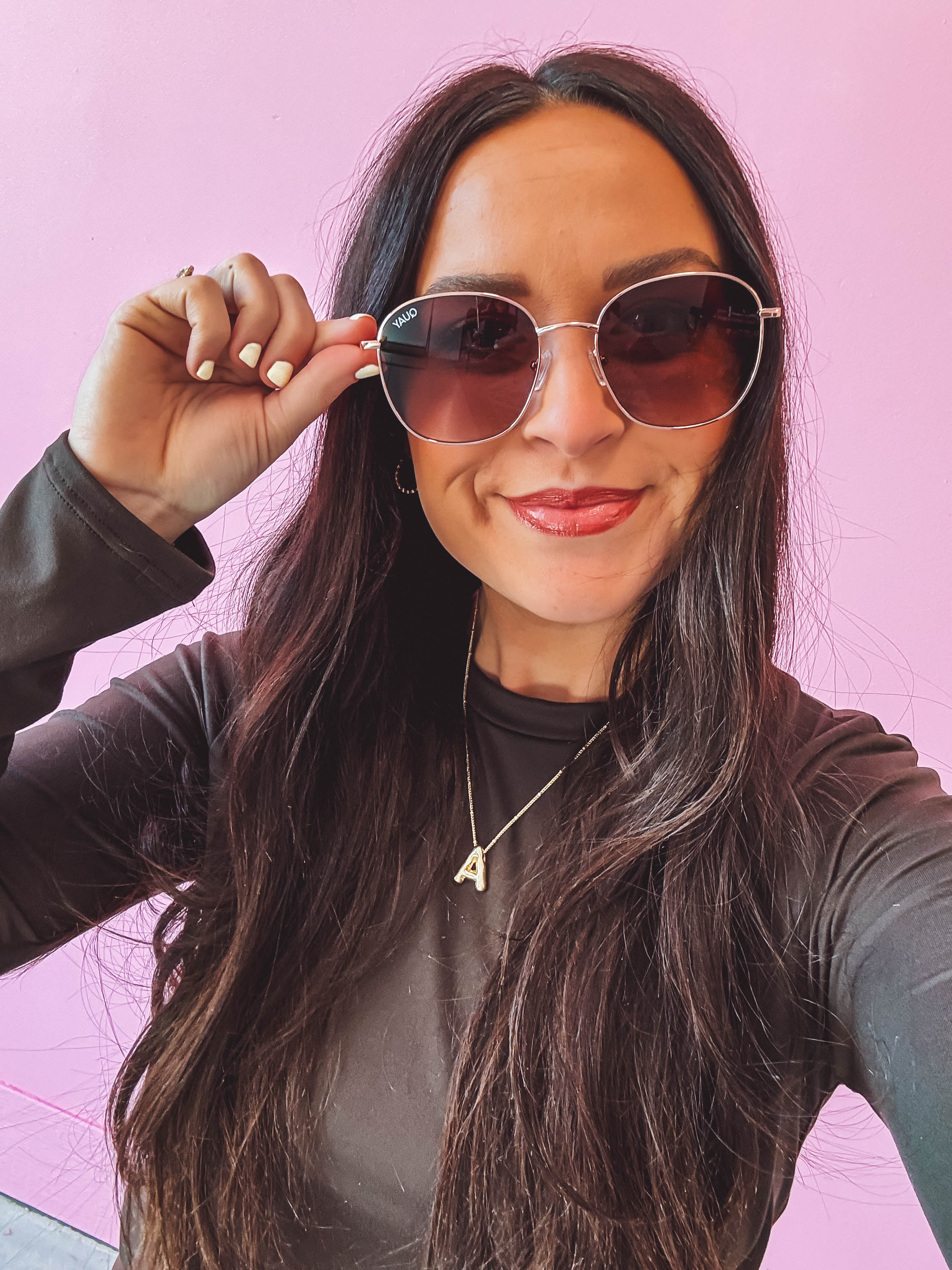 Jezabell Sunglasses-Rose Gold/Brown - Image 3