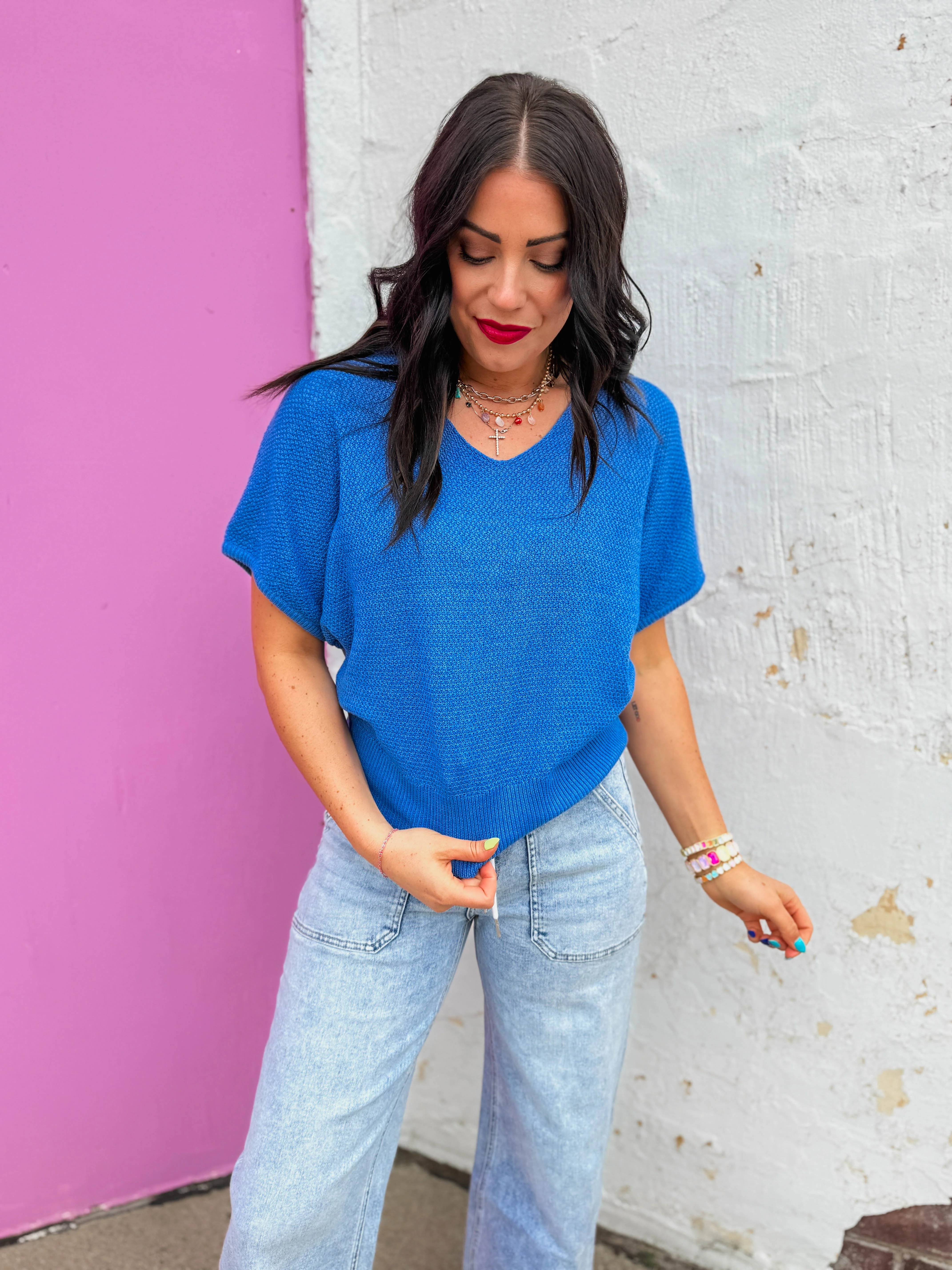 Jory Waffle Knit Top - Image 3