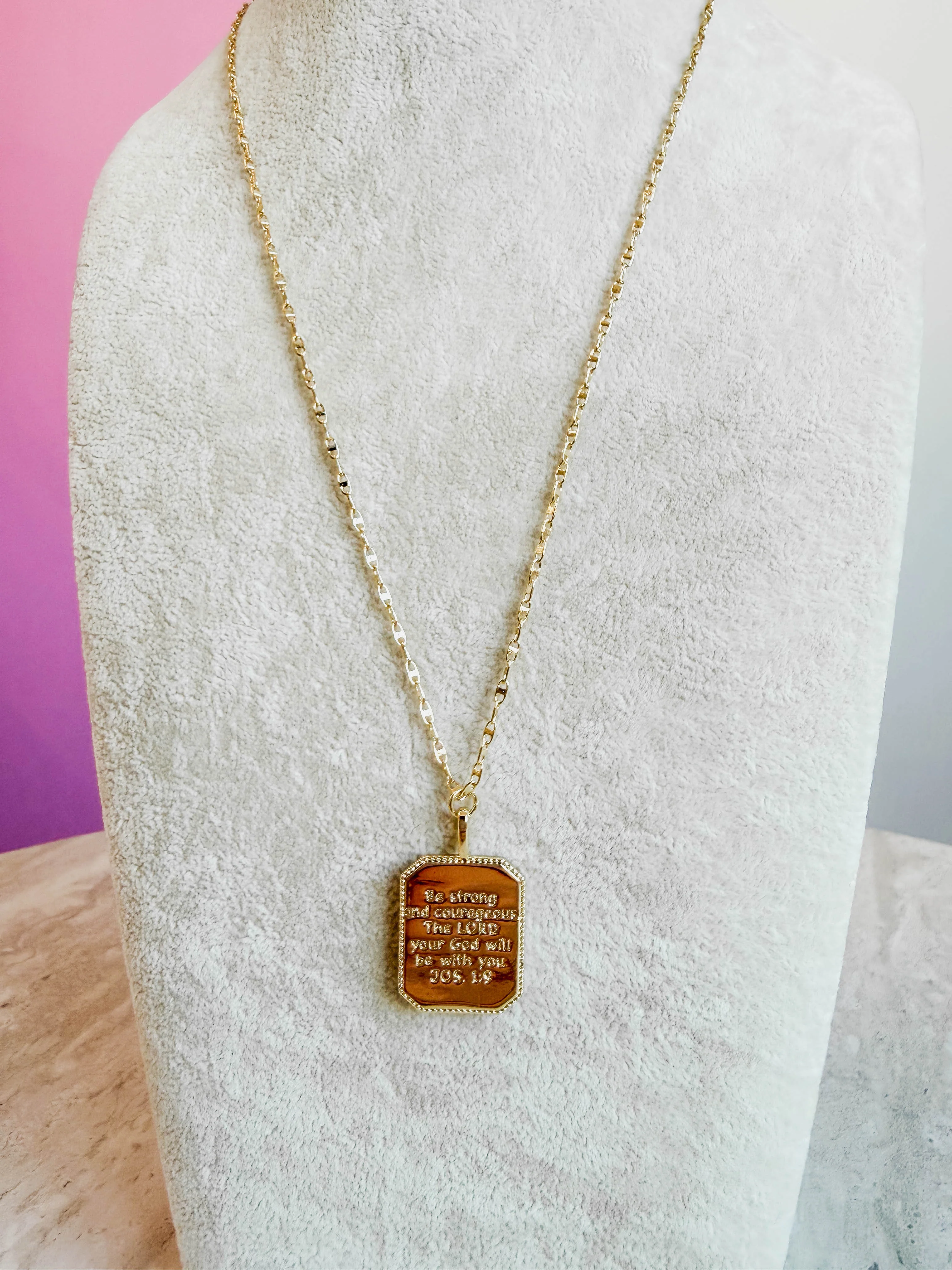 Joshua 1:9 Necklace - Image 3