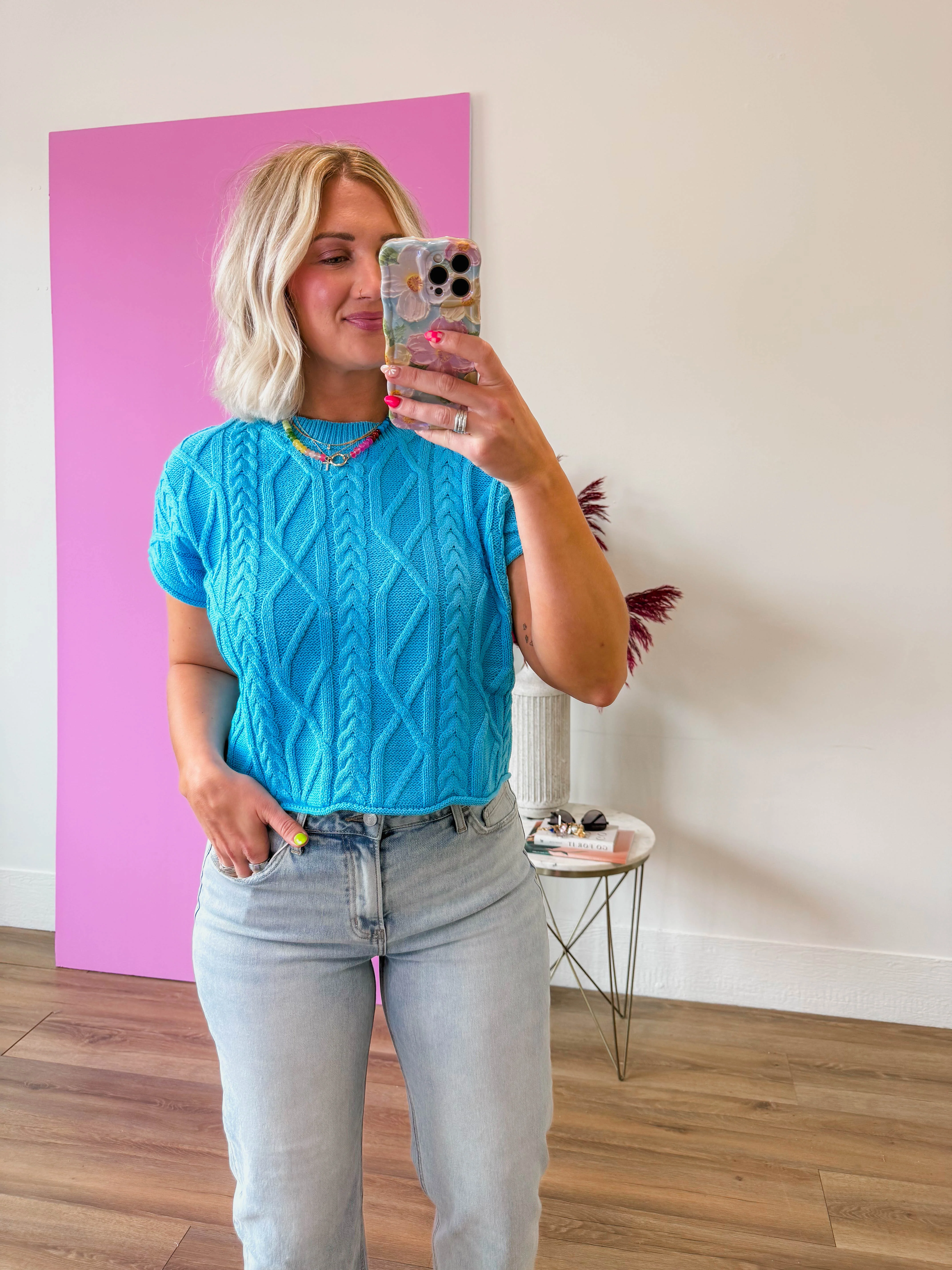 Josie Cable Knit Top - Image 3