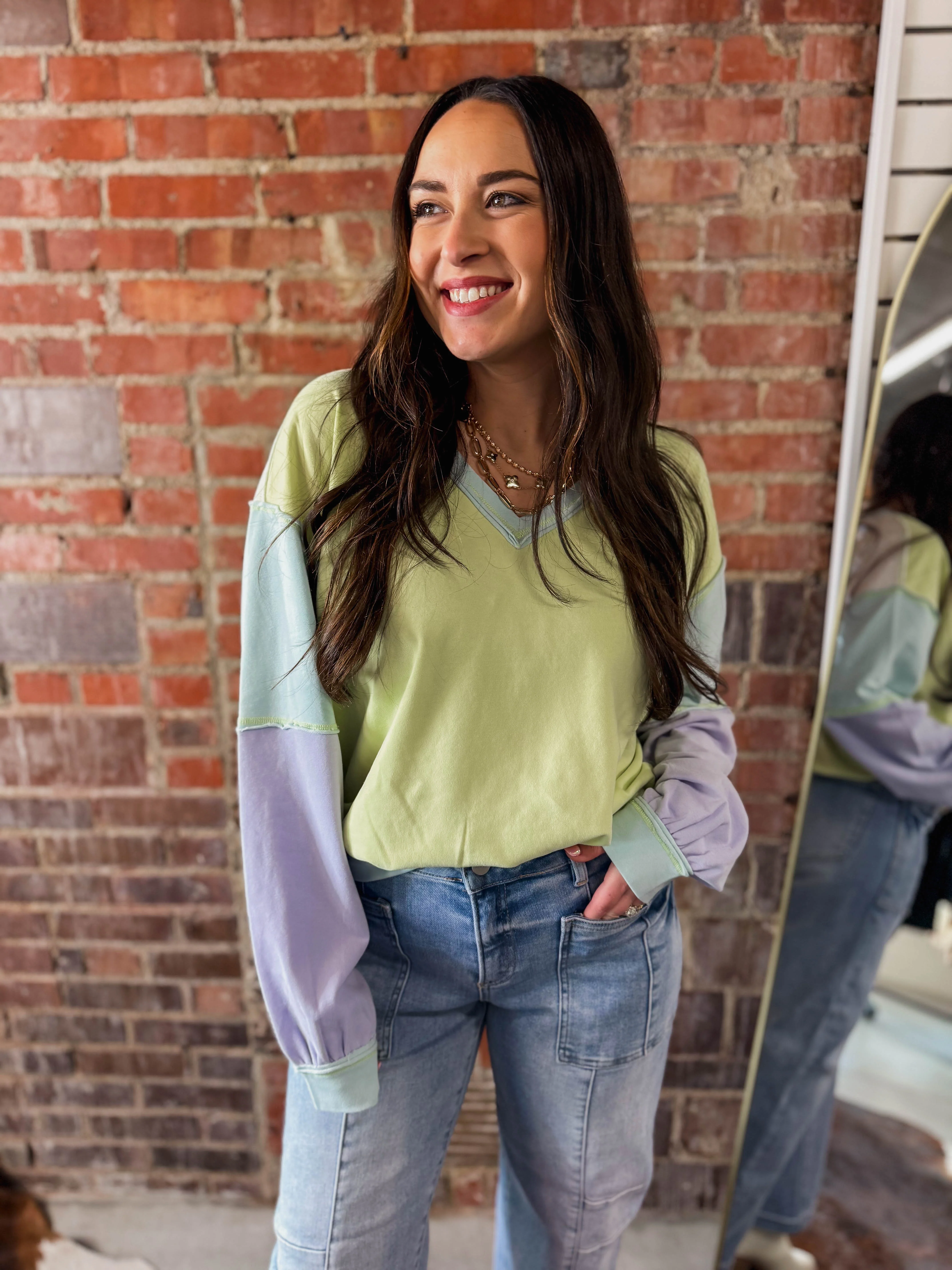 Josie Color Block Pullover - Image 3