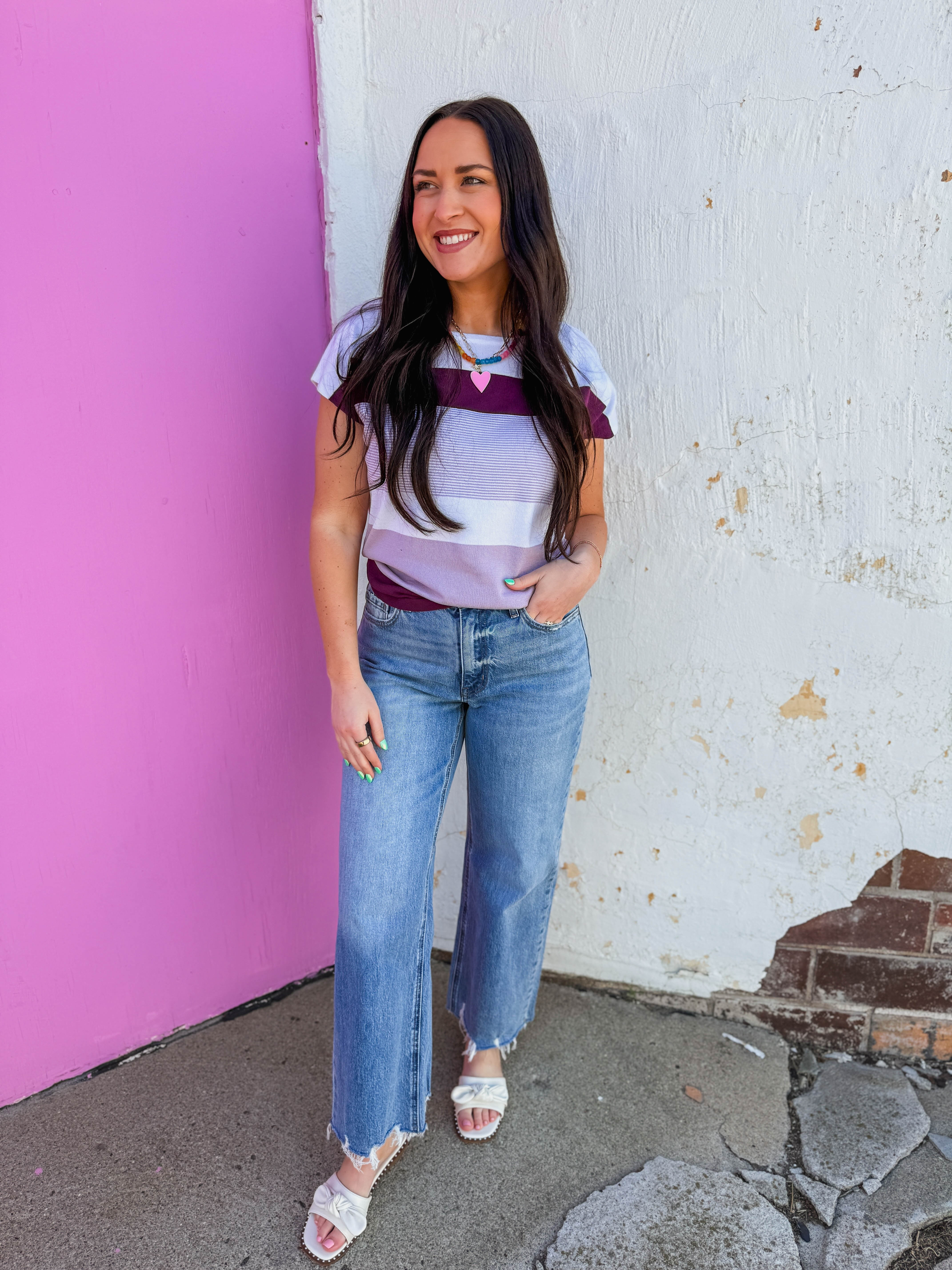 Julia Striped Knit Top - Image 4