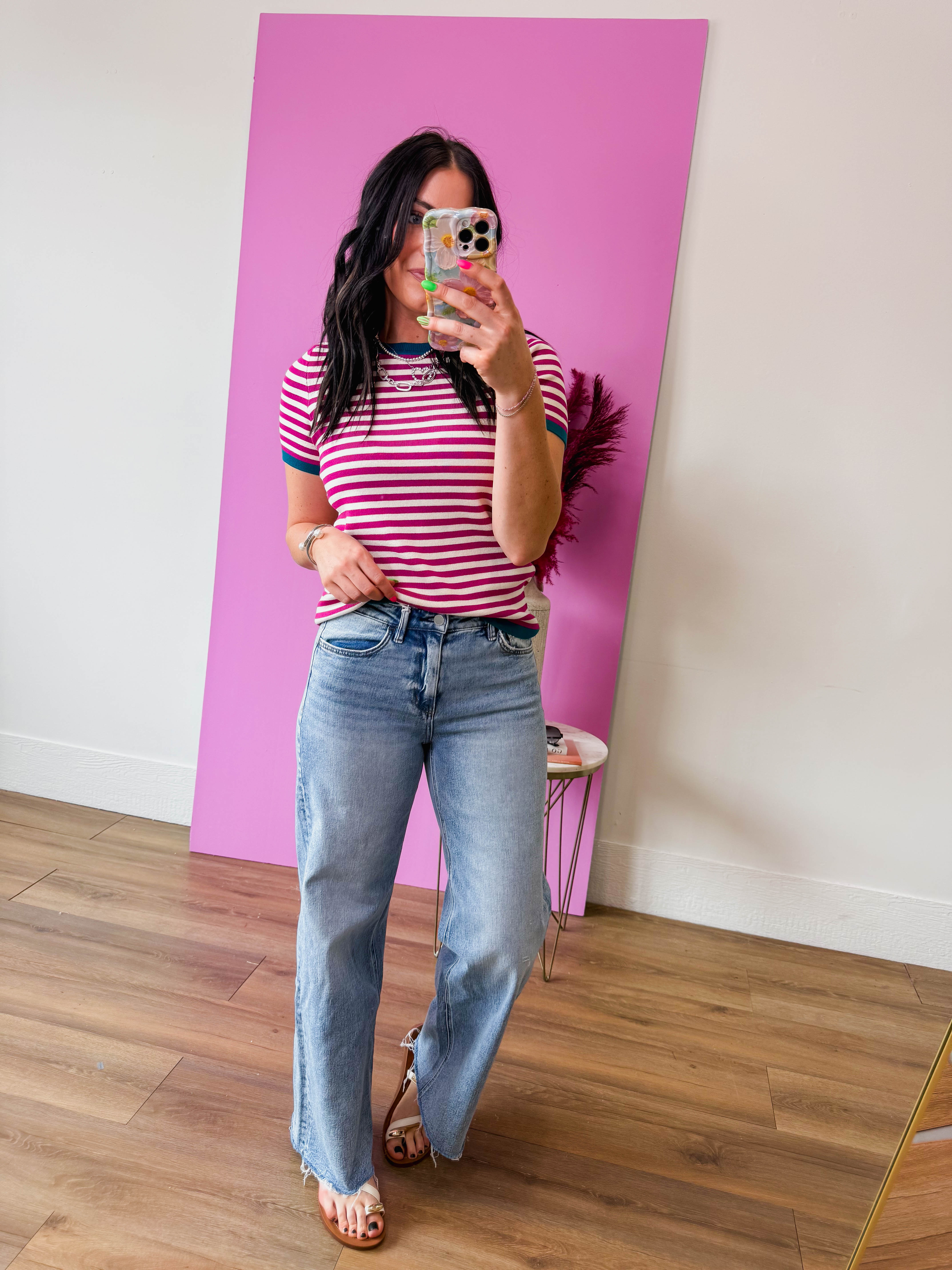 Justine Striped Knit Top - Image 6