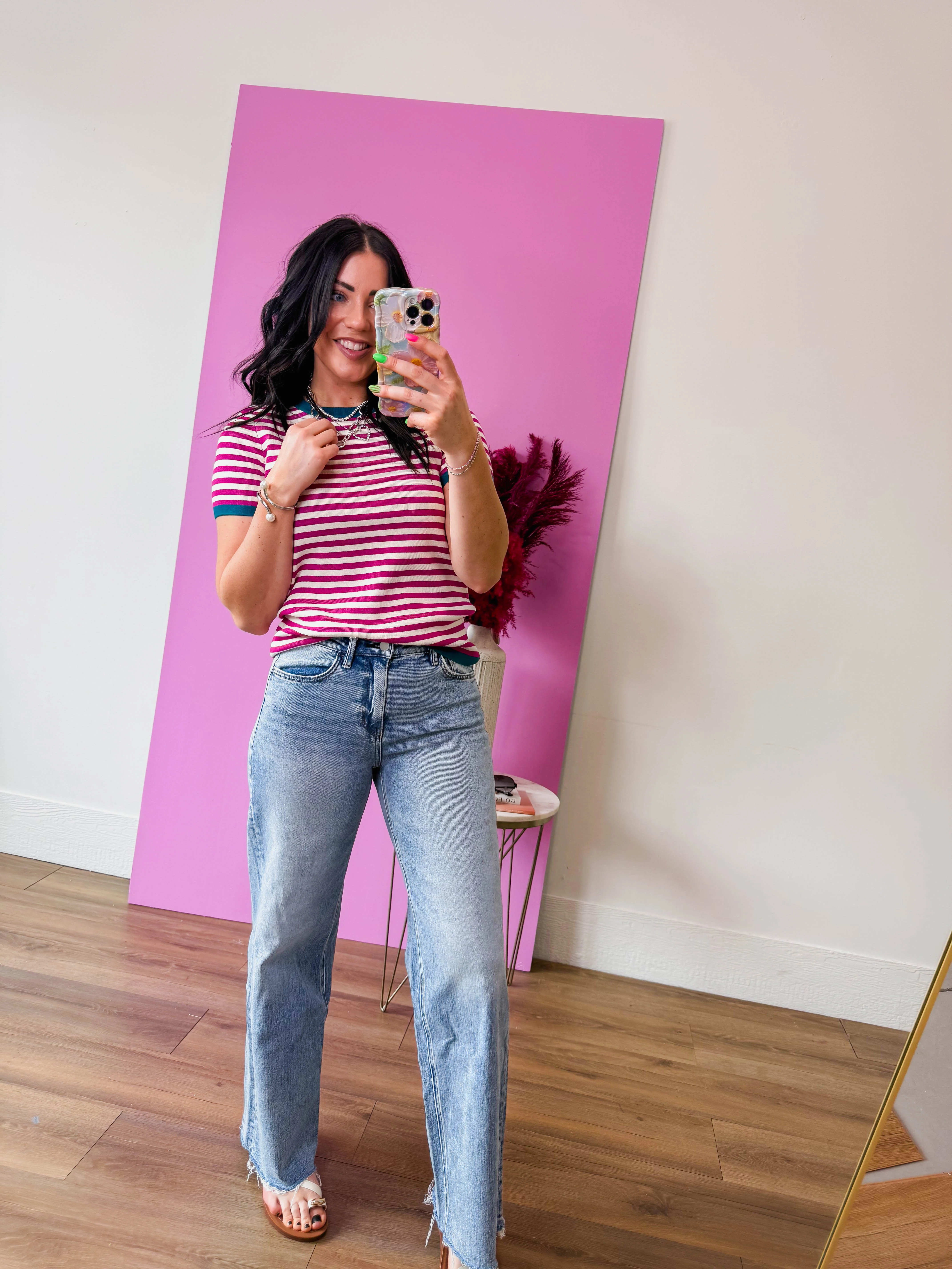 Justine Striped Knit Top - Image 9