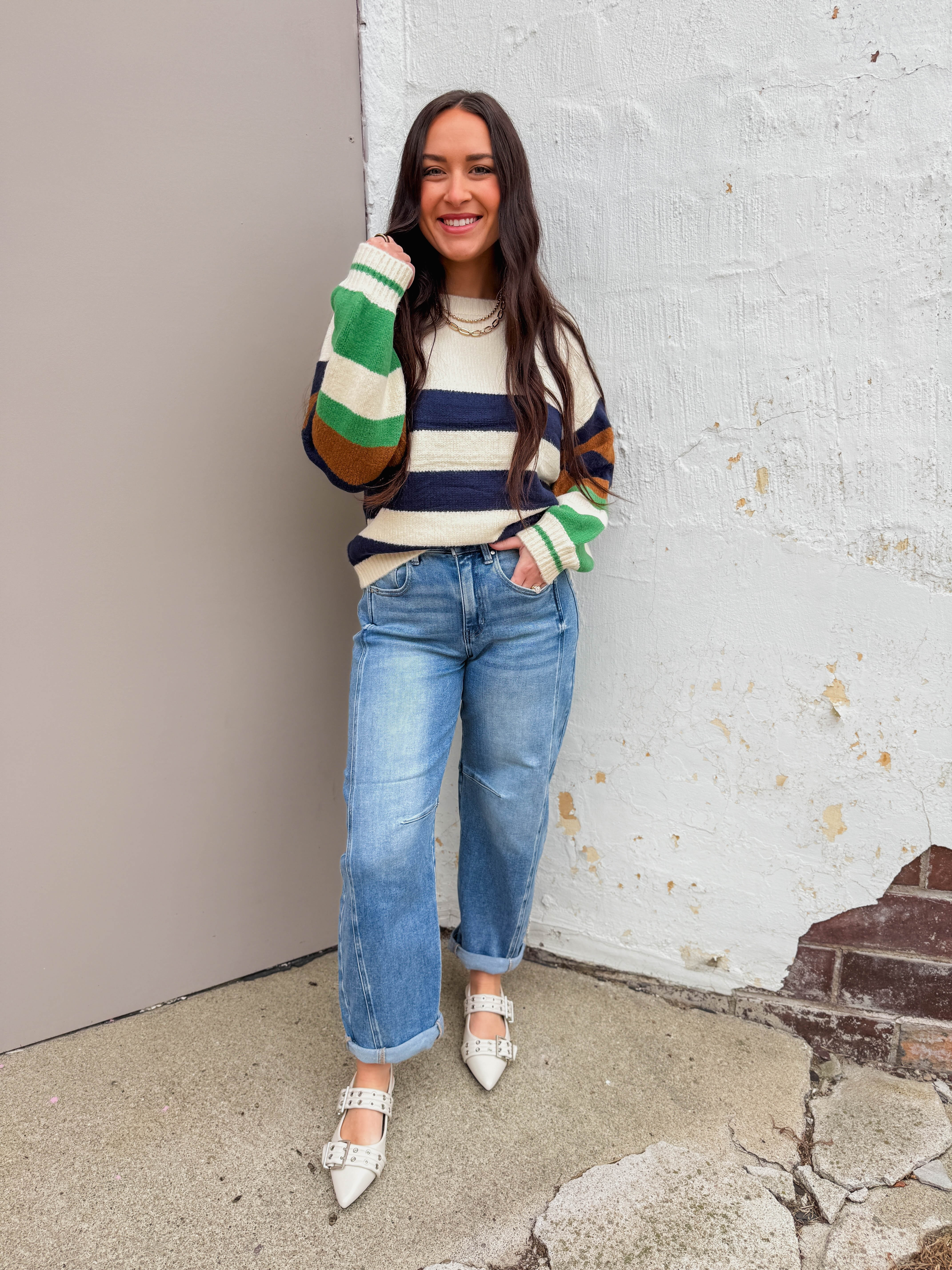 Kam High Rise Boyfriend Barrel Denim - Image 4