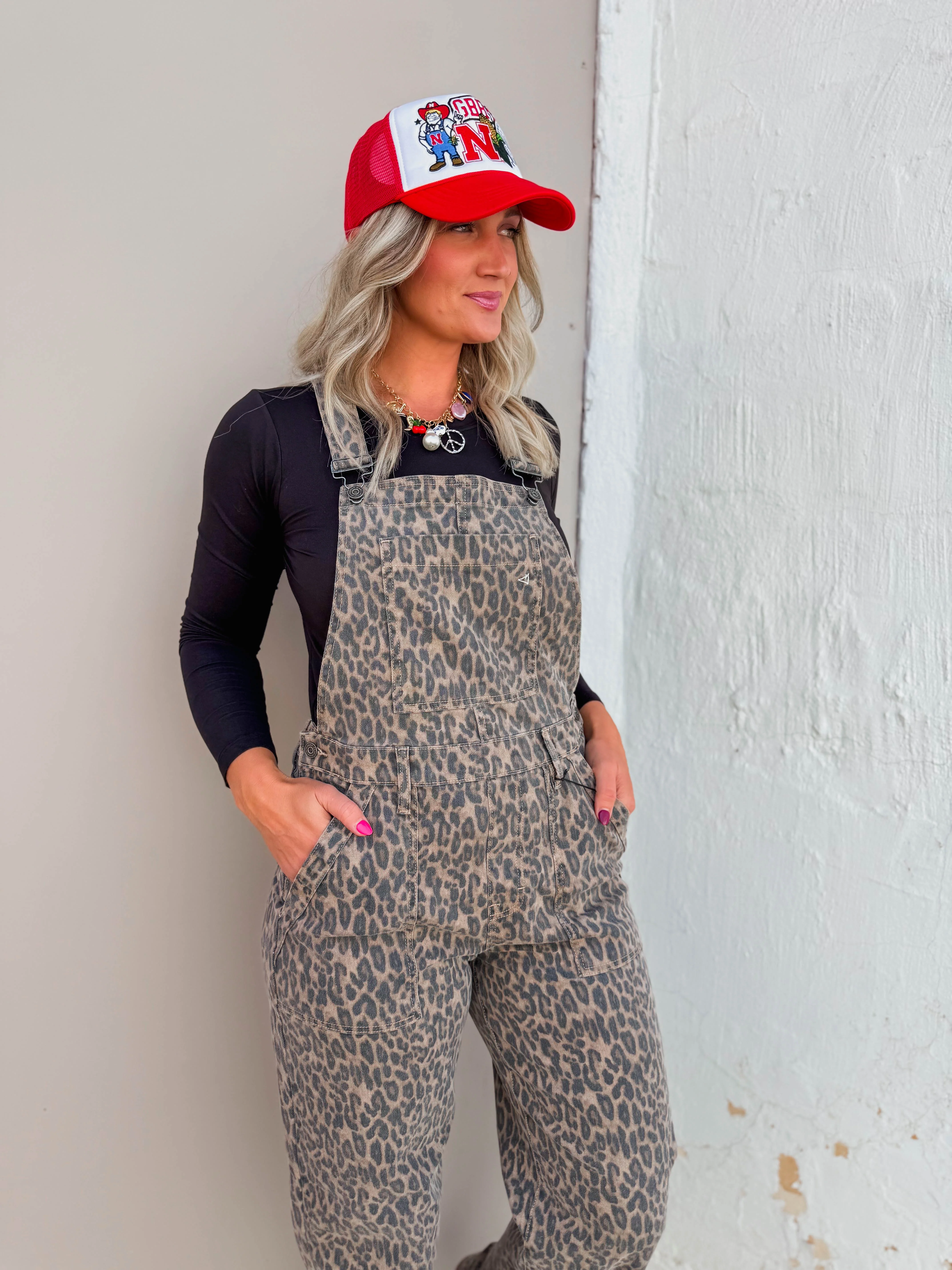 Kamden Leopard Cargo Overalls - Image 12