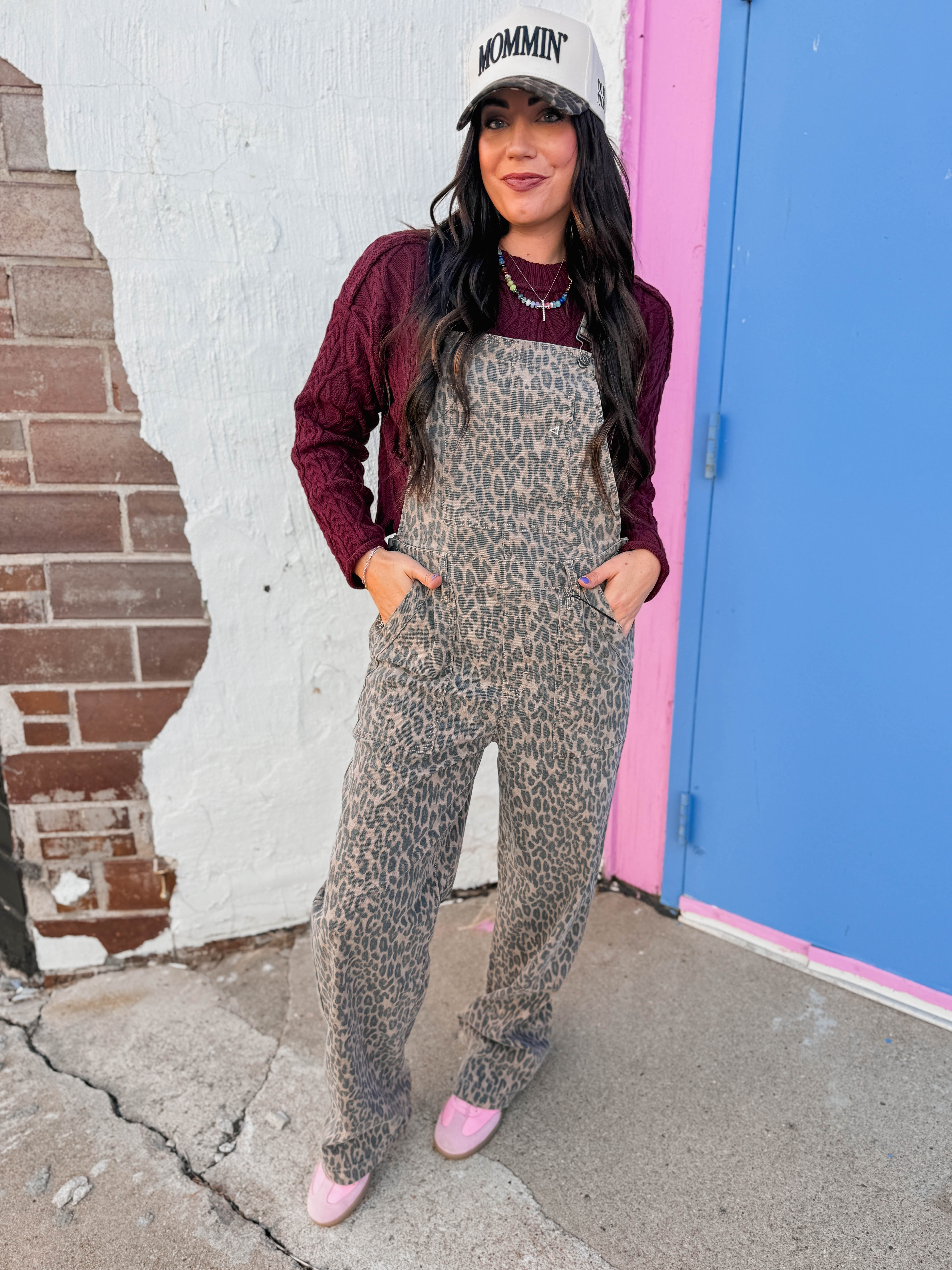Kamden Leopard Cargo Overalls - Image 2