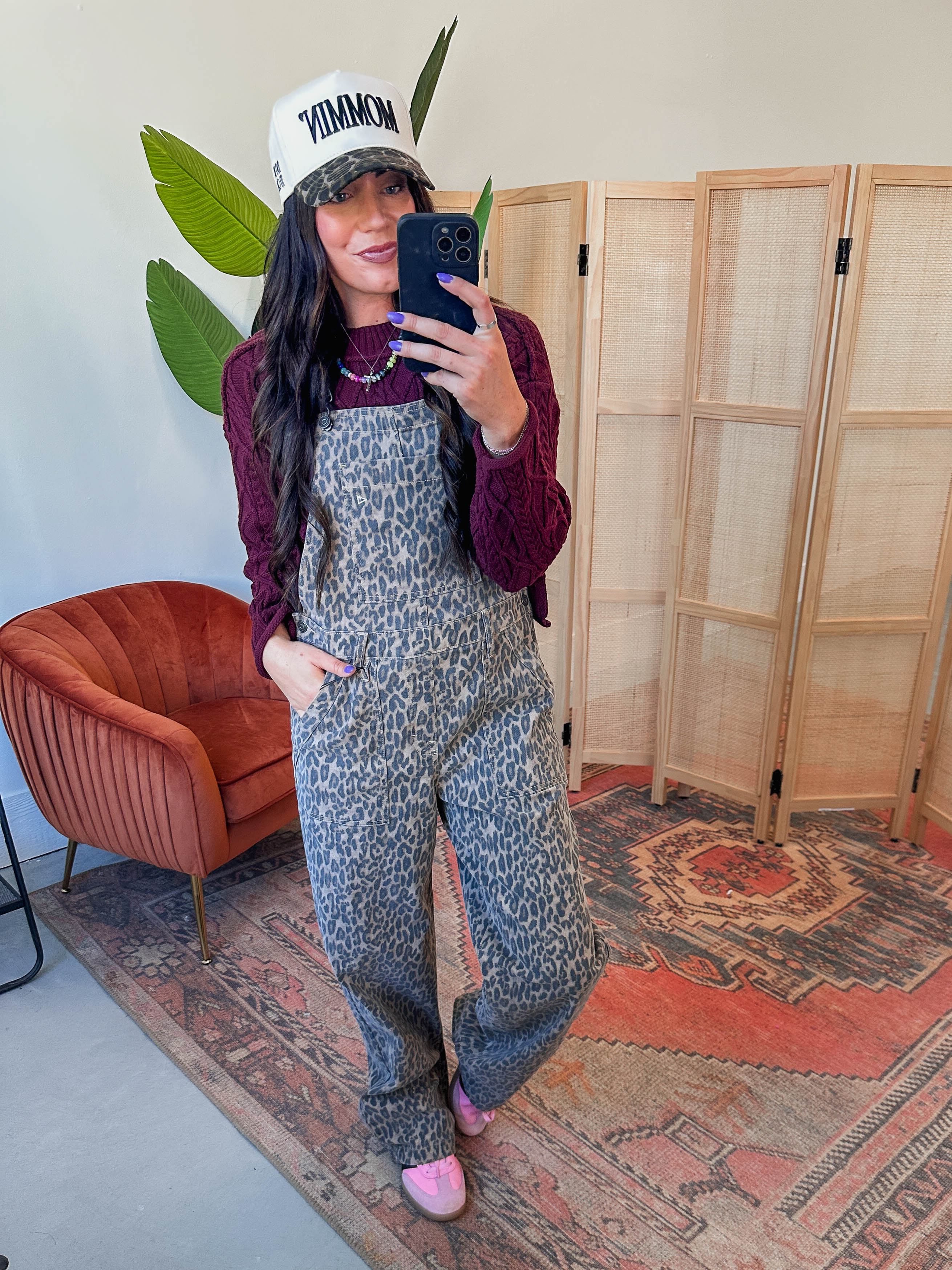 Kamden Leopard Cargo Overalls - Image 3