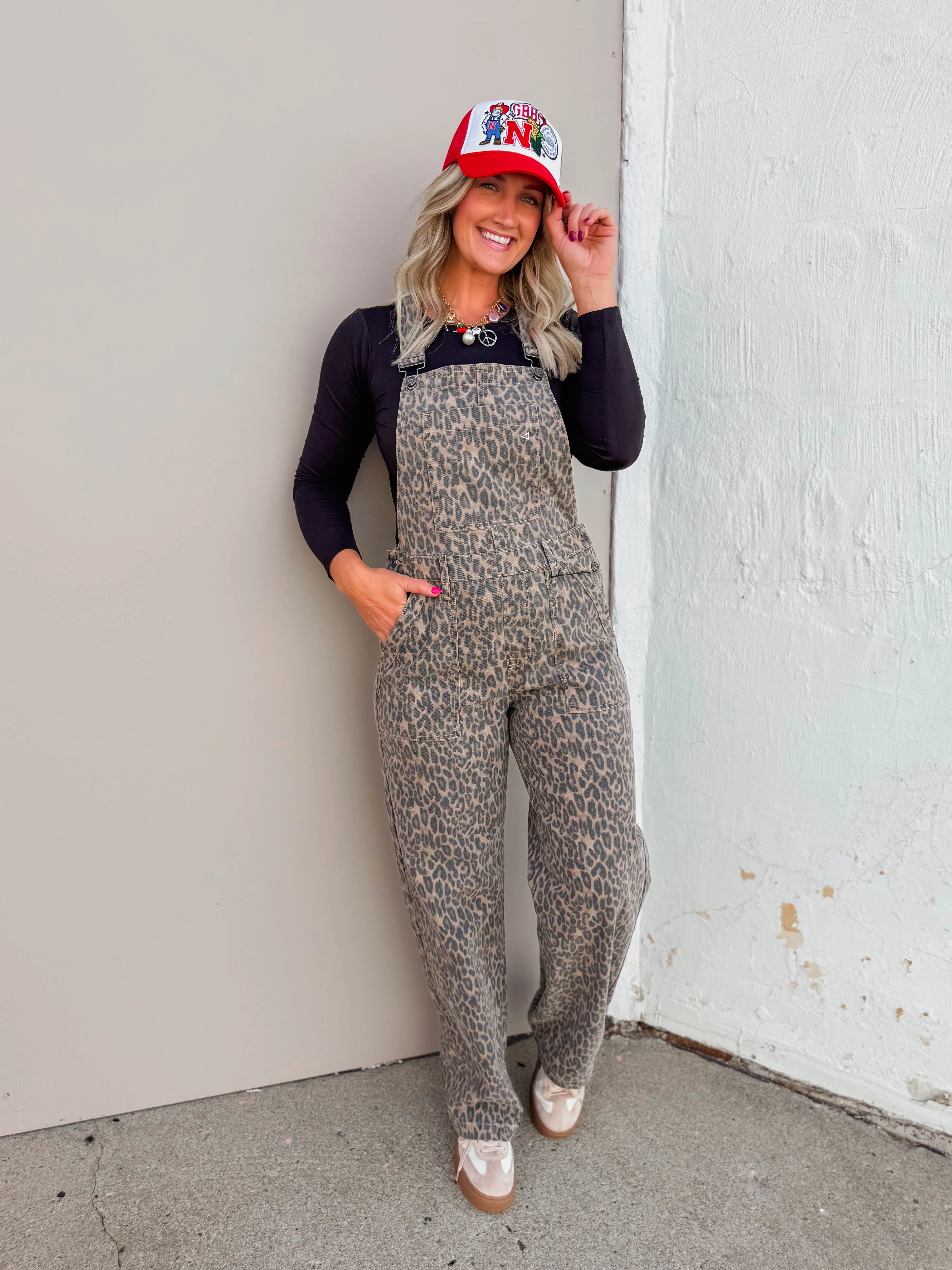 Kamden Leopard Cargo Overalls - Image 9
