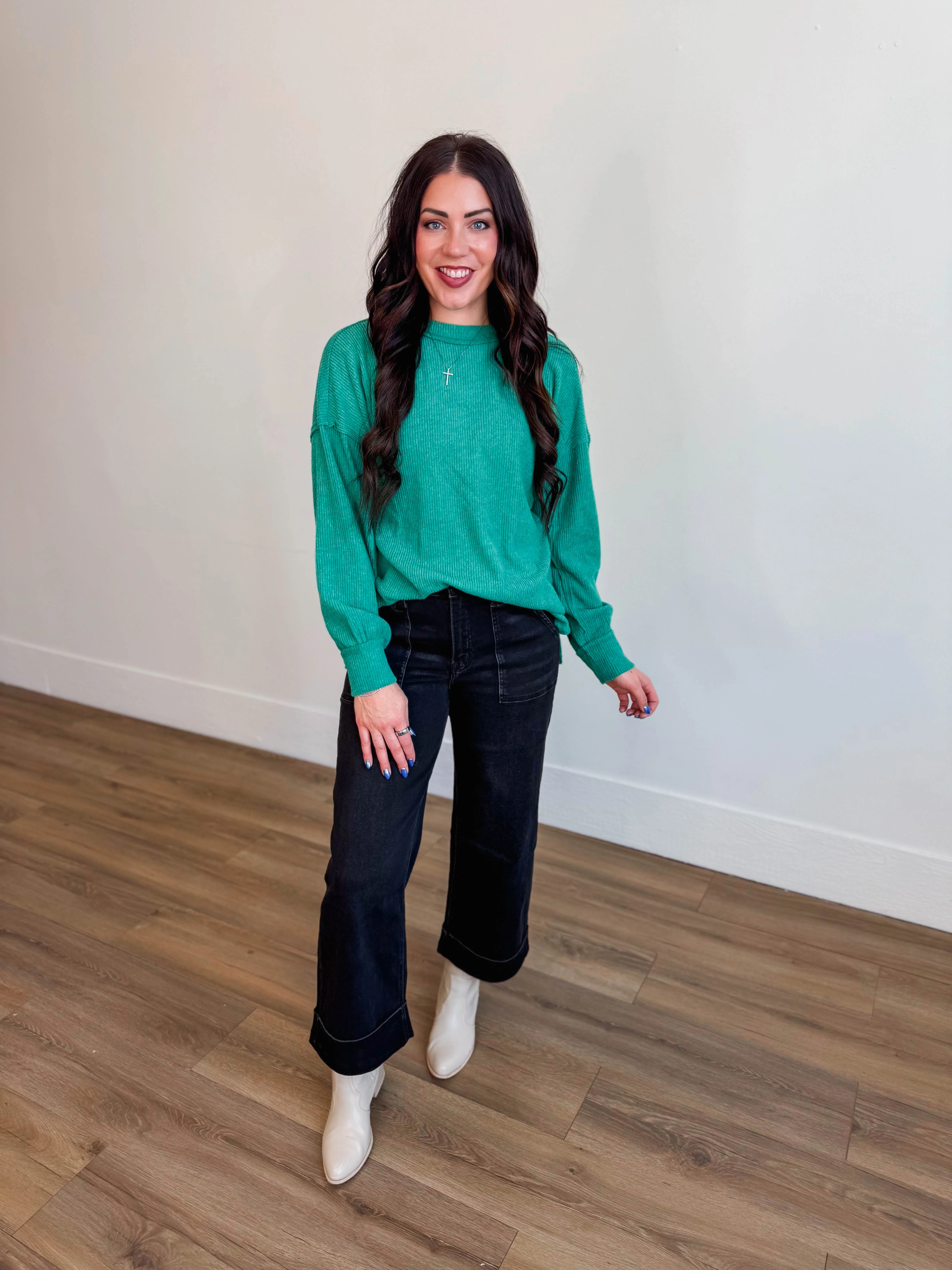 Karson Sweater-Kelly Green - Image 2