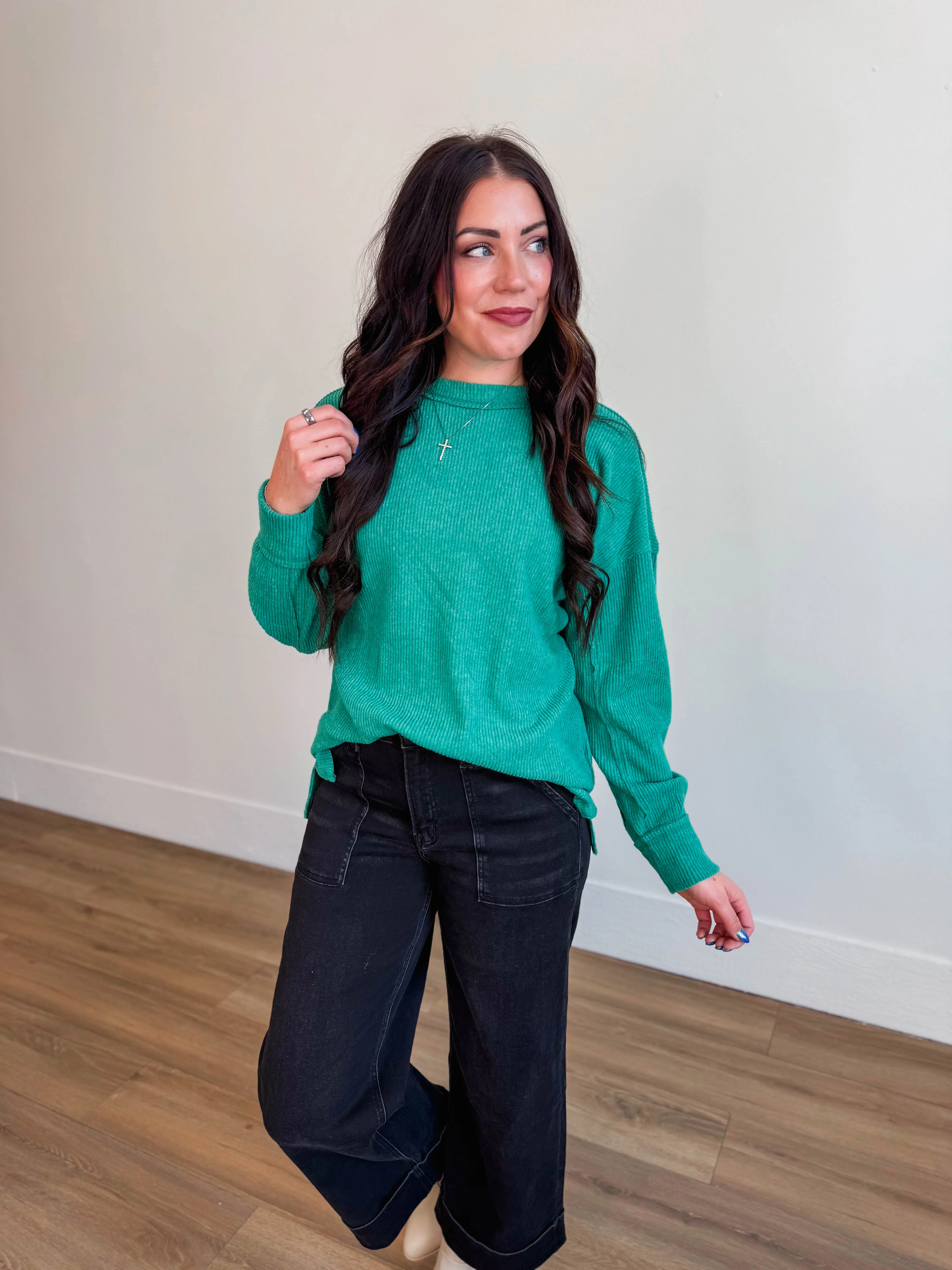 Karson Sweater-Kelly Green - Image 3