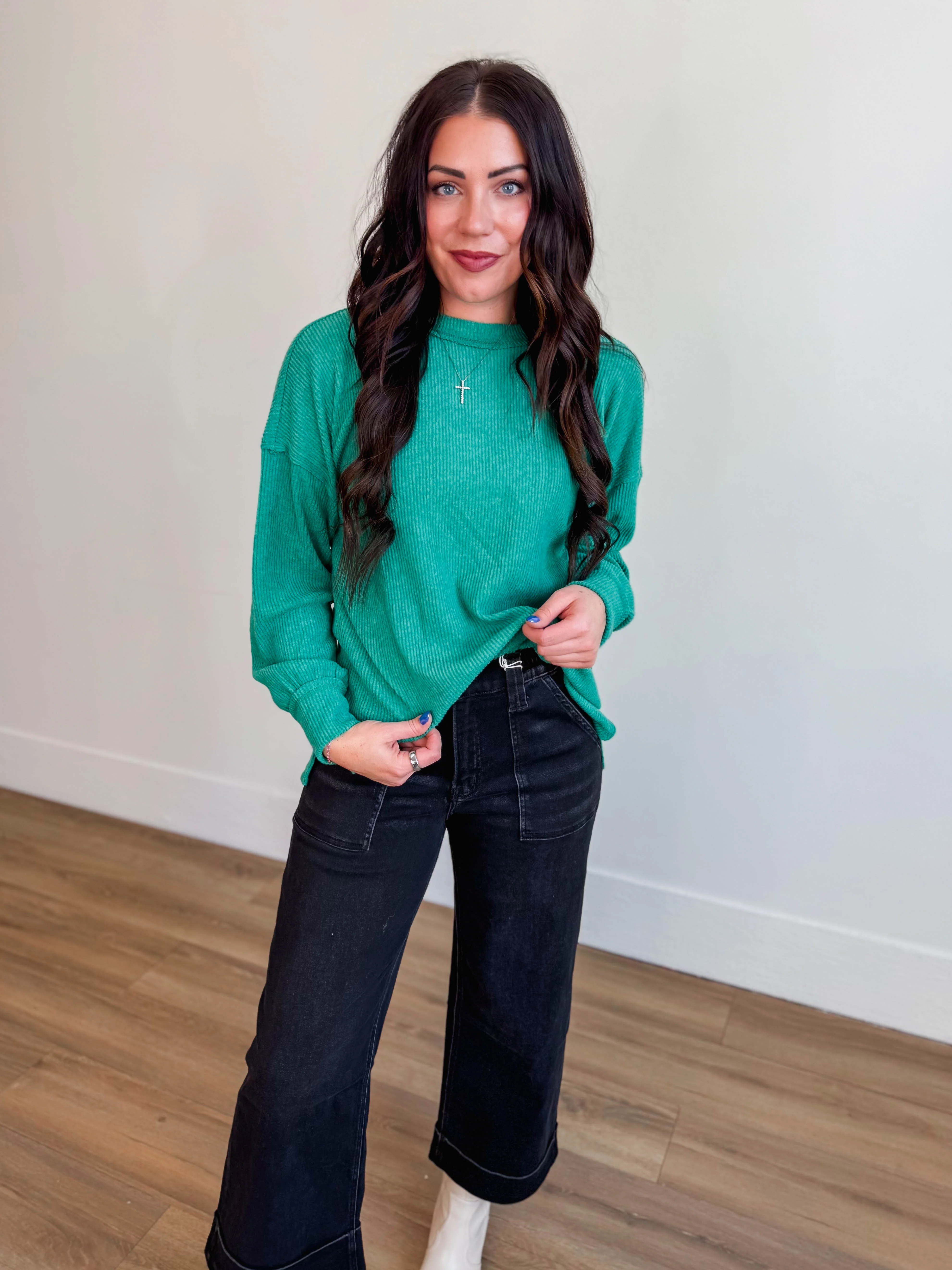 Karson Sweater-Kelly Green - Image 6