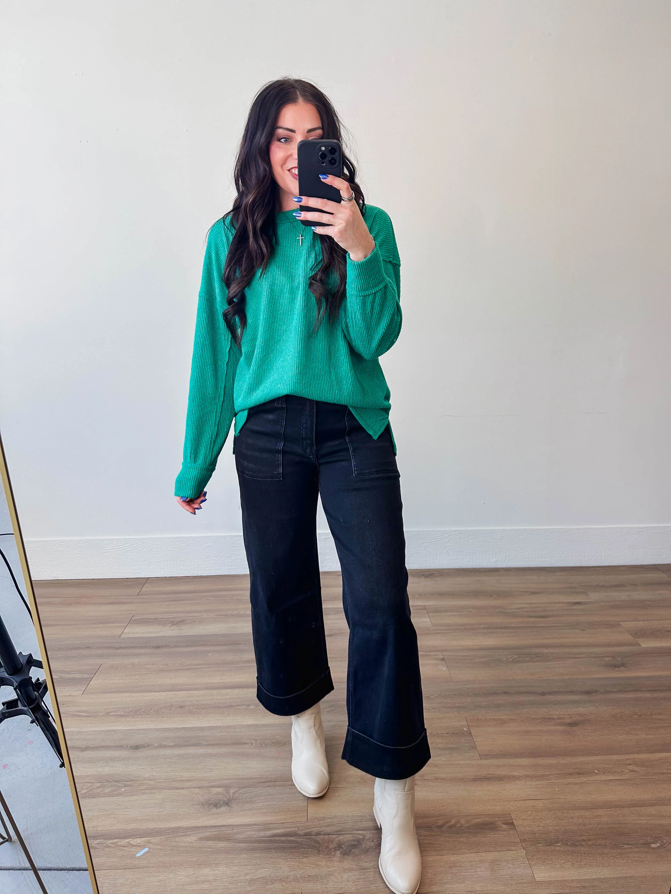 Karson Sweater-Kelly Green - Image 8