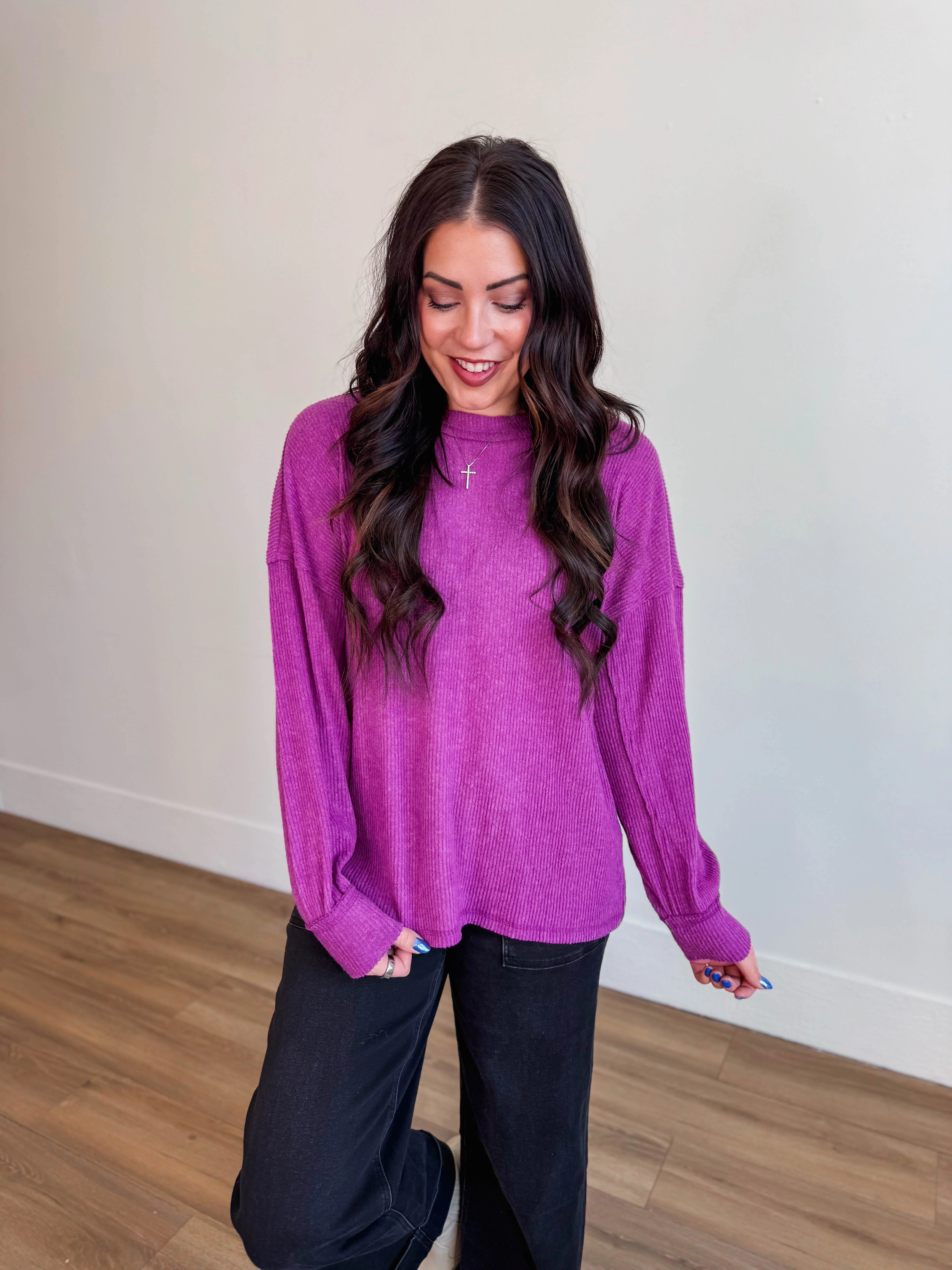 Karson Sweater-Light Plum - Image 9