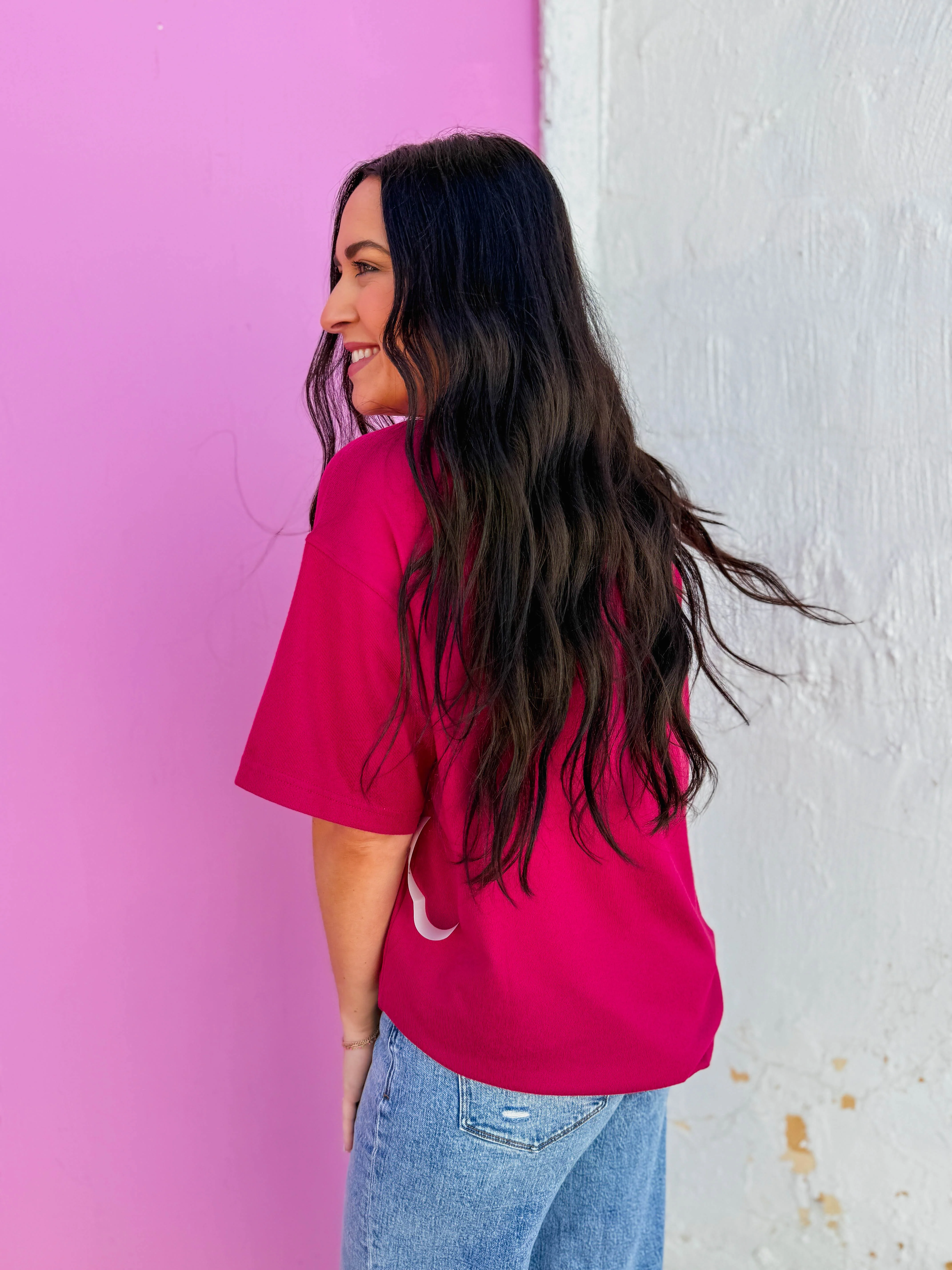 Kenzie Tee-Plum Pink - Image 7