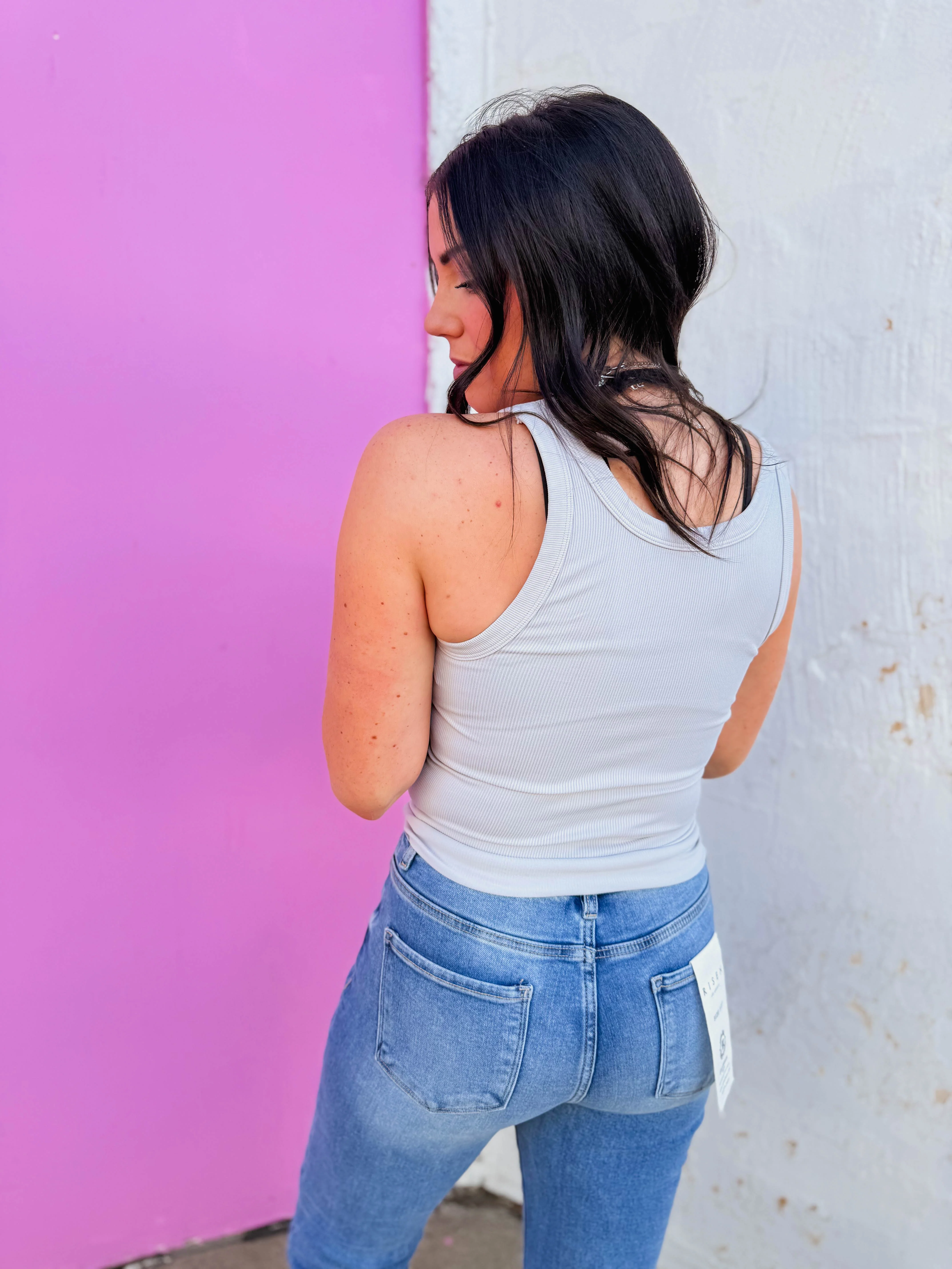 Layer Me Up Tank-Light Grey - Image 4