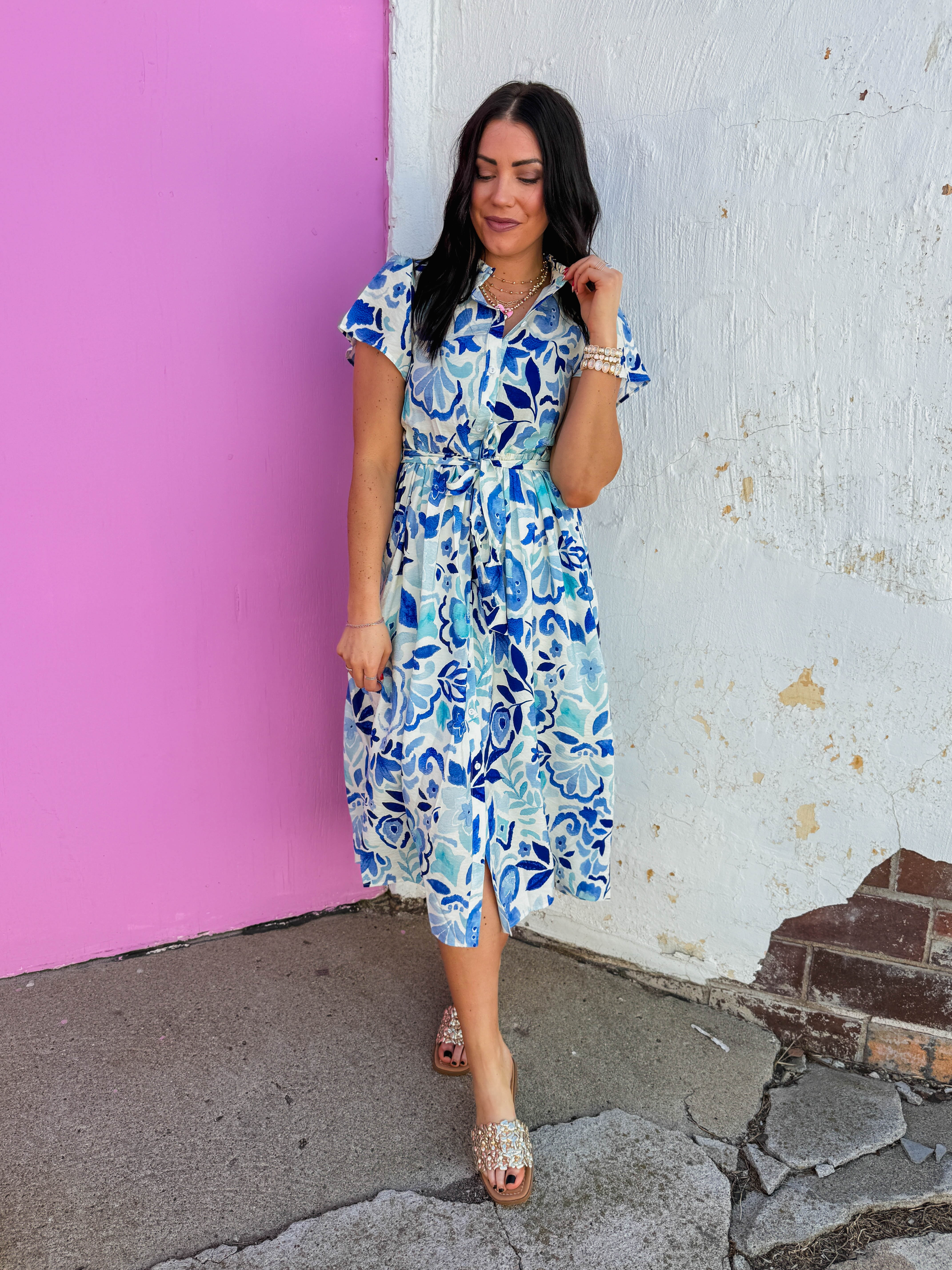 Leann Floral Midi Dress - Image 2