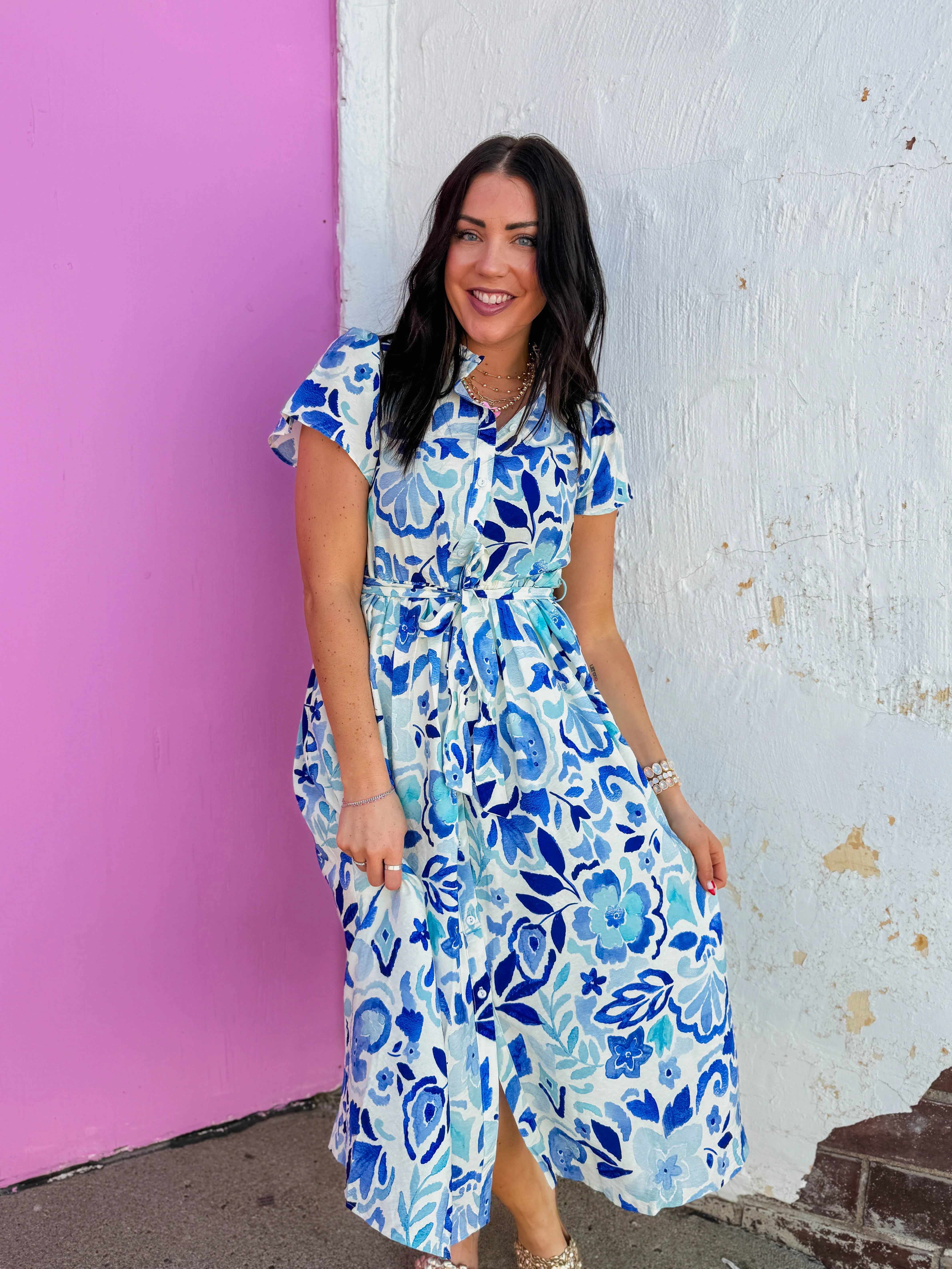 Leann Floral Midi Dress - Image 3