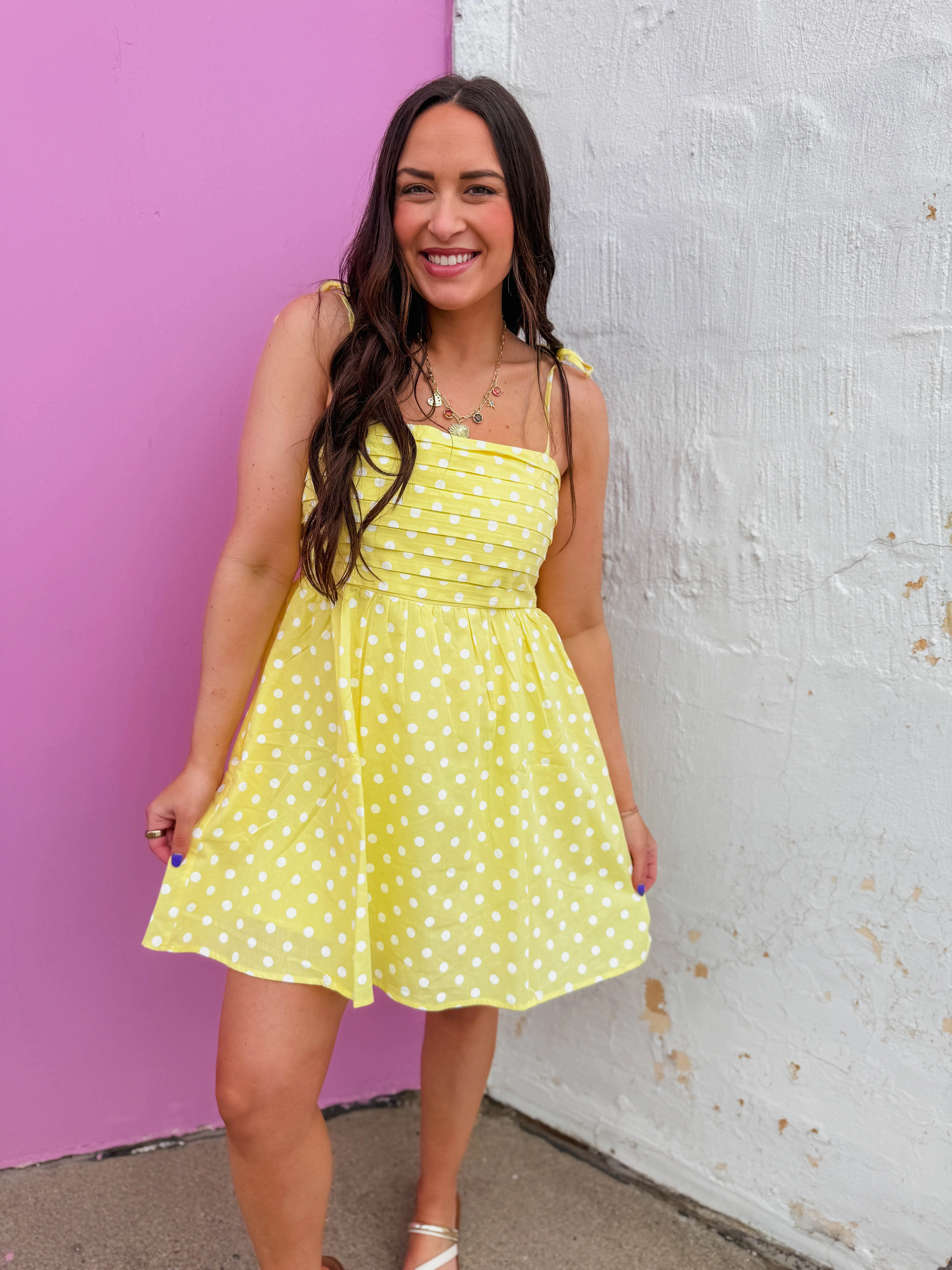 Dotted Daisy Mini Dress - Image 5