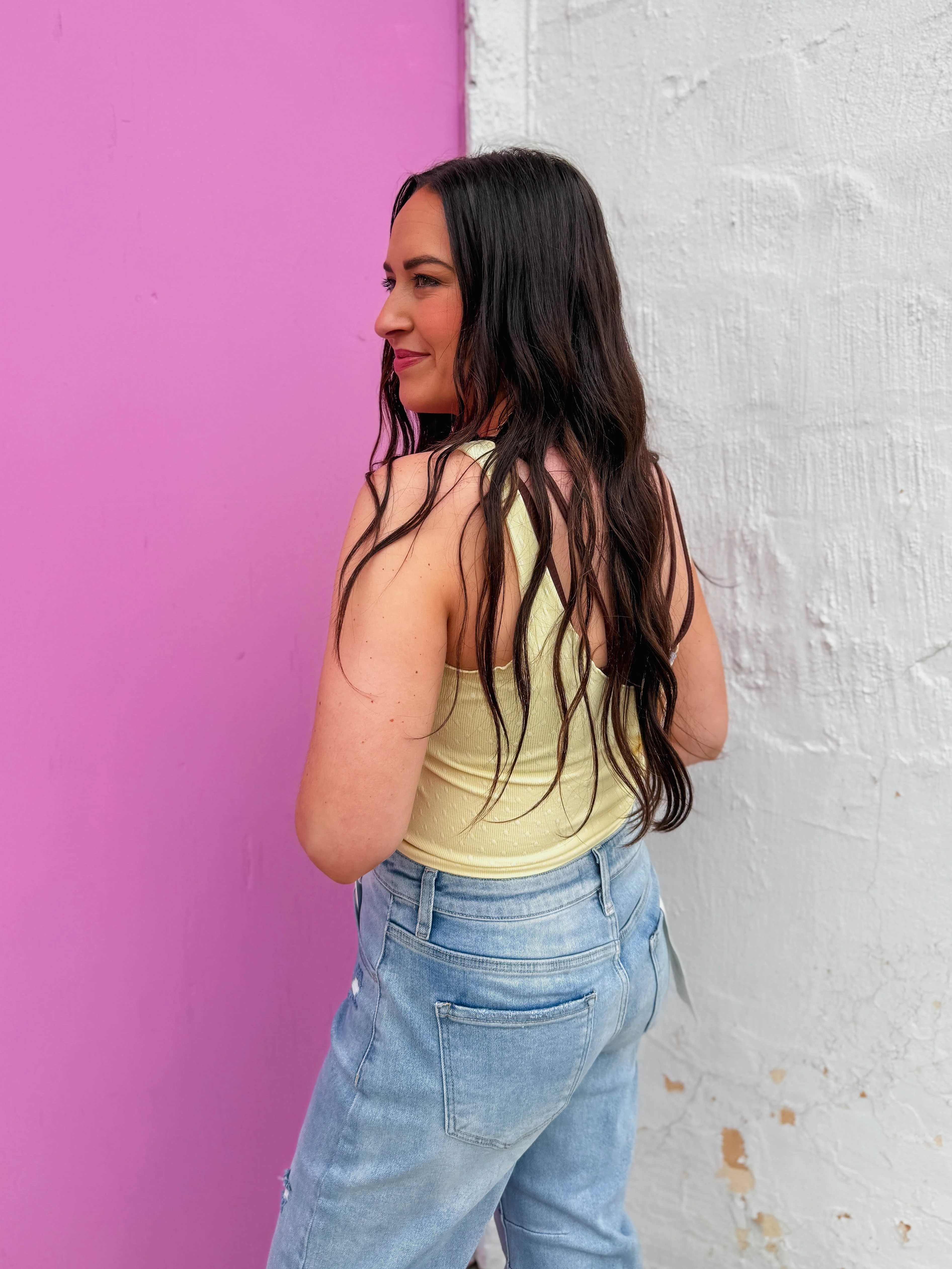 Lenny Polka Dot Tank-Yellow - Image 5
