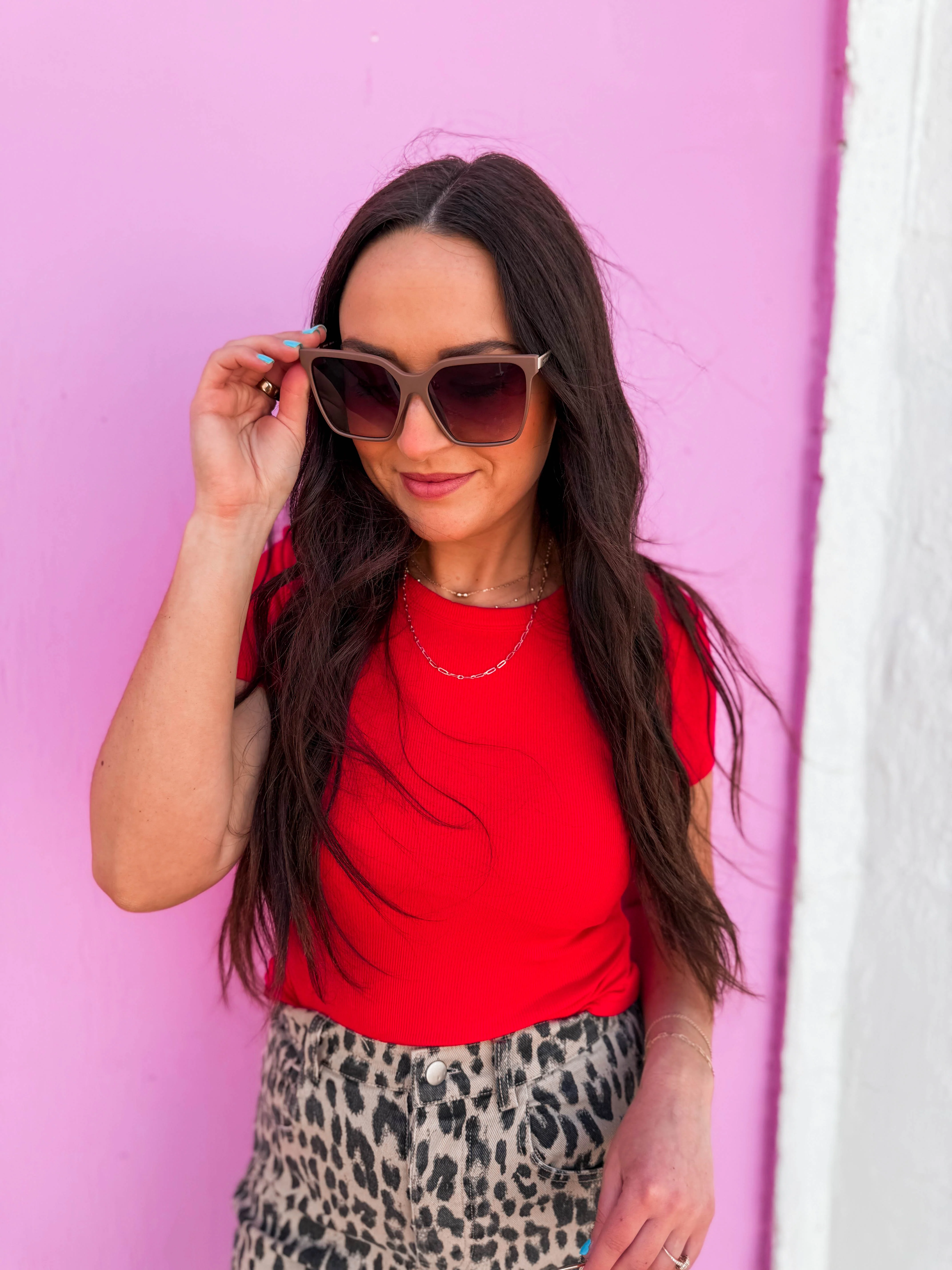 Level Up Remixed Sunglasses-Matte Doe/Brown-Quay - Image 3