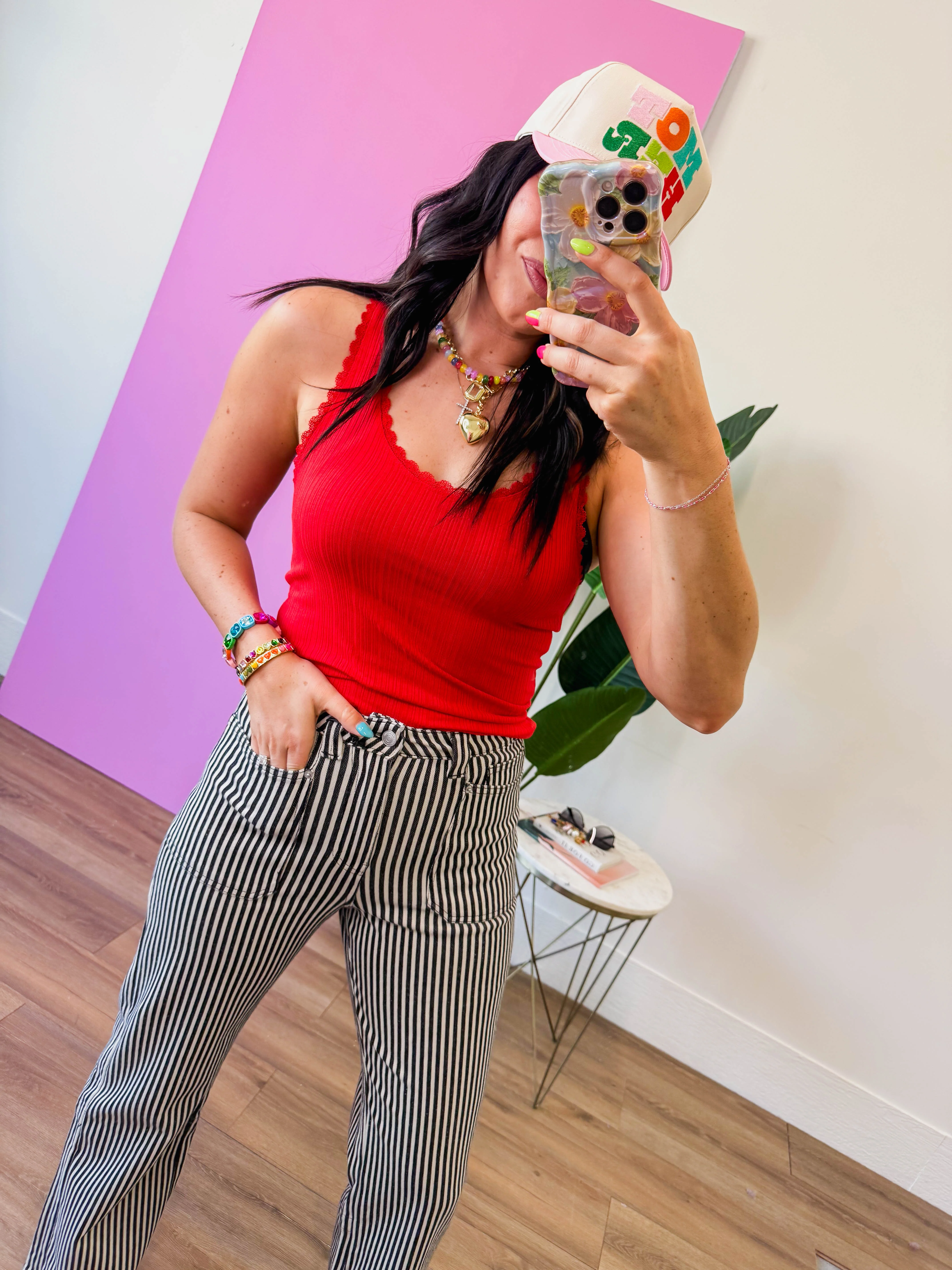 Libby Tank-Red - Image 3