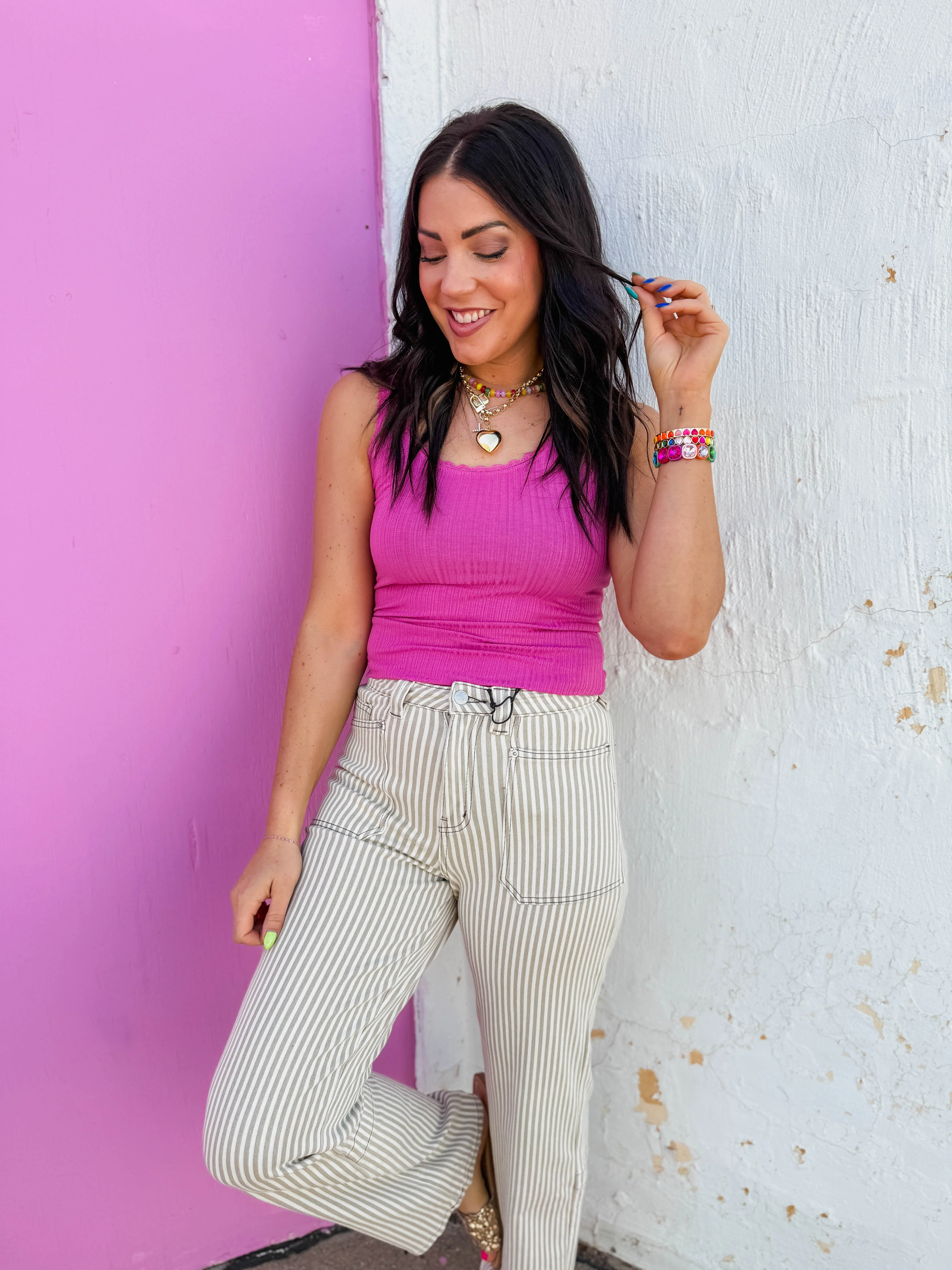 Libby Tank-Fuchsia - Image 3