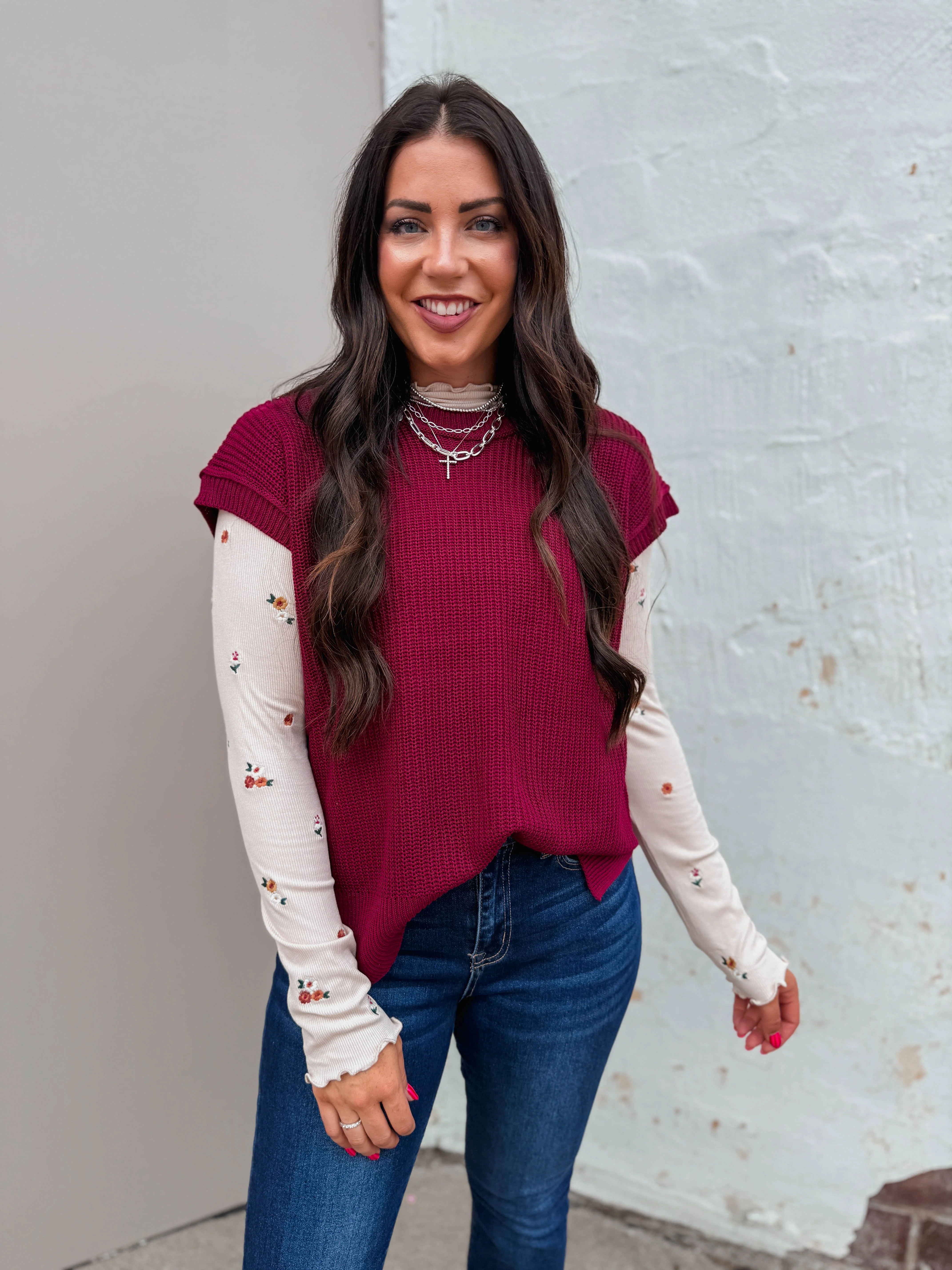 Lila Floral Embroidered Top - Image 8
