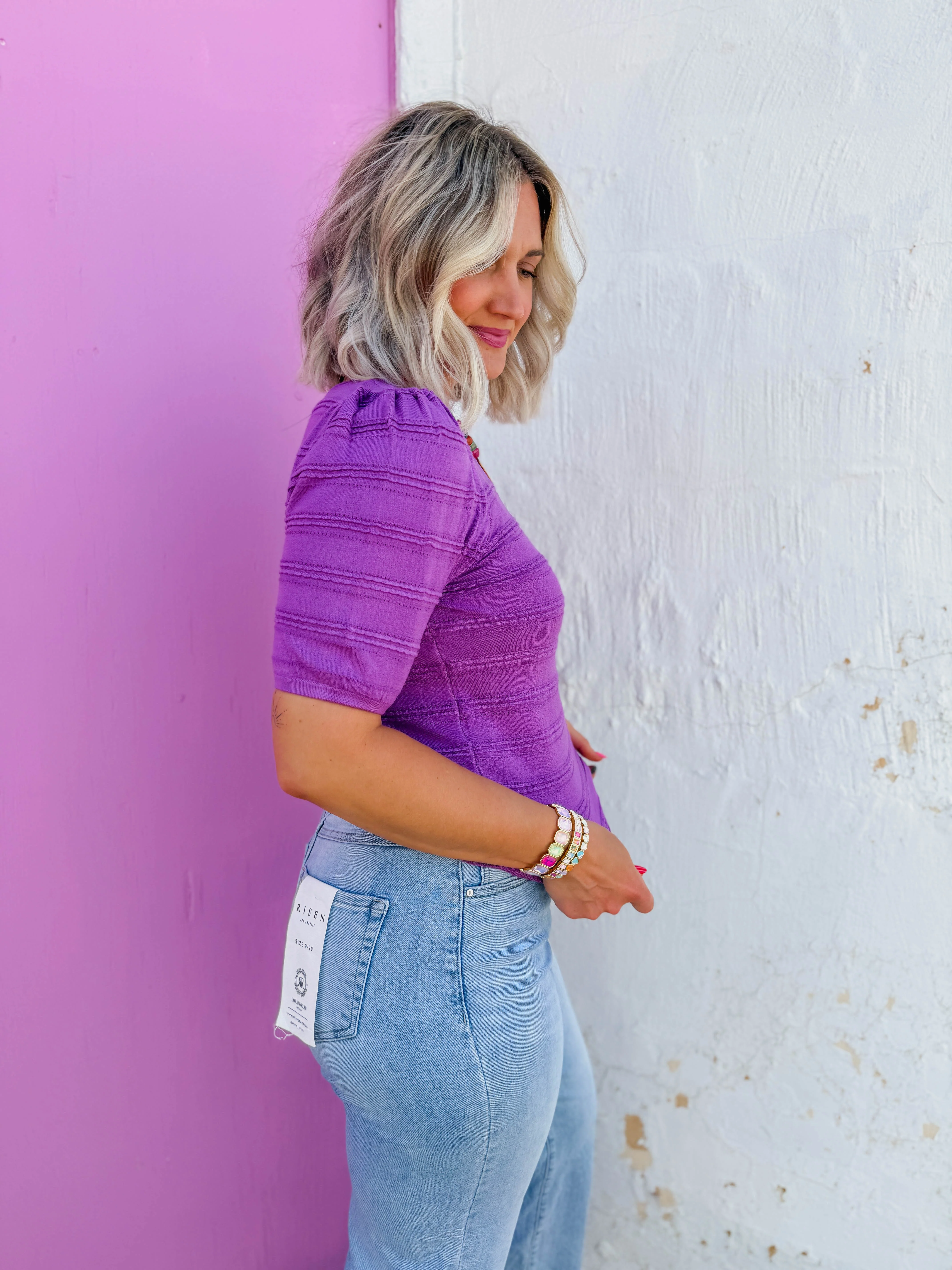 Lindy Knit Top-Orchid - Image 3