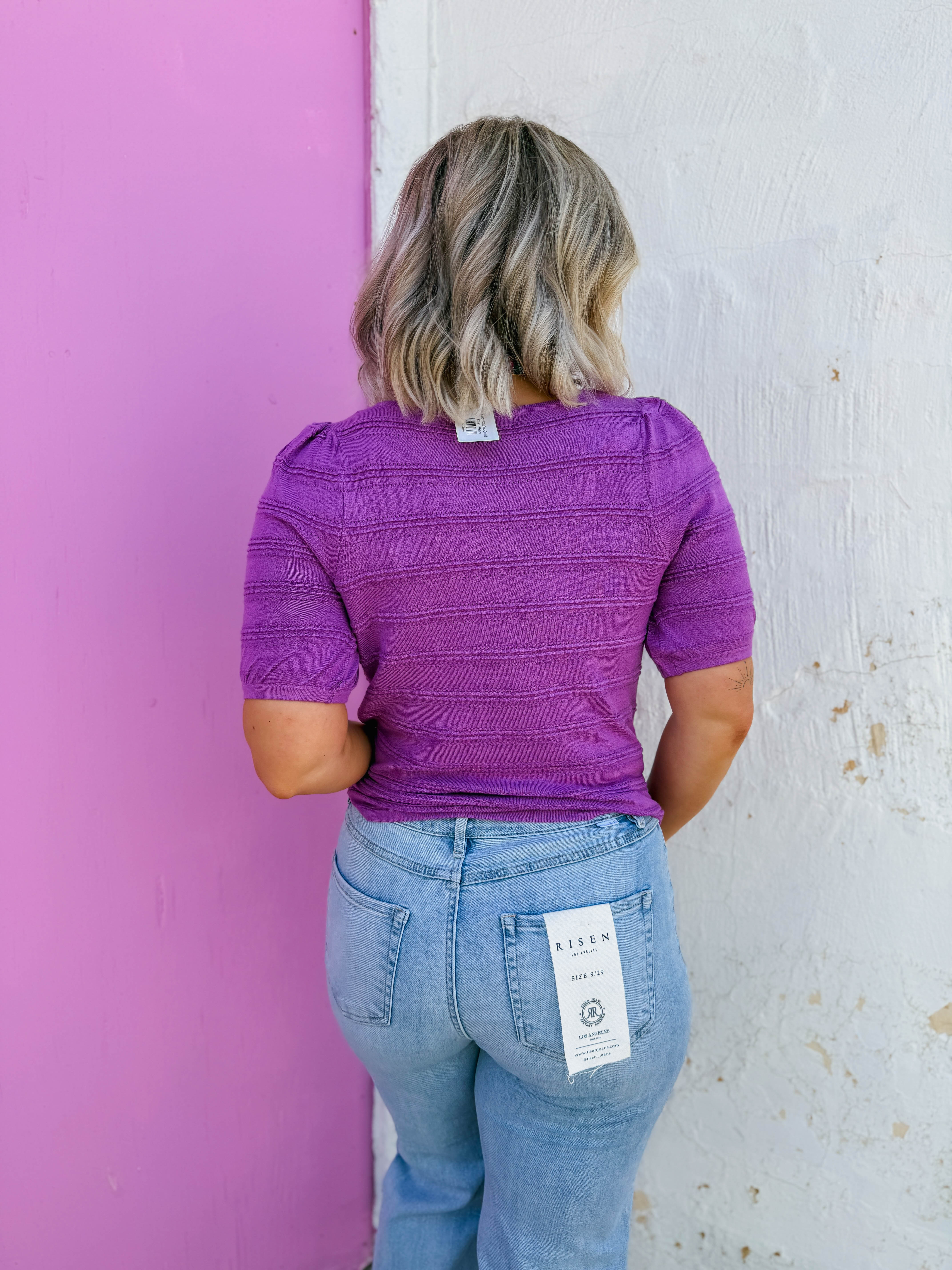 Lindy Knit Top-Orchid - Image 5