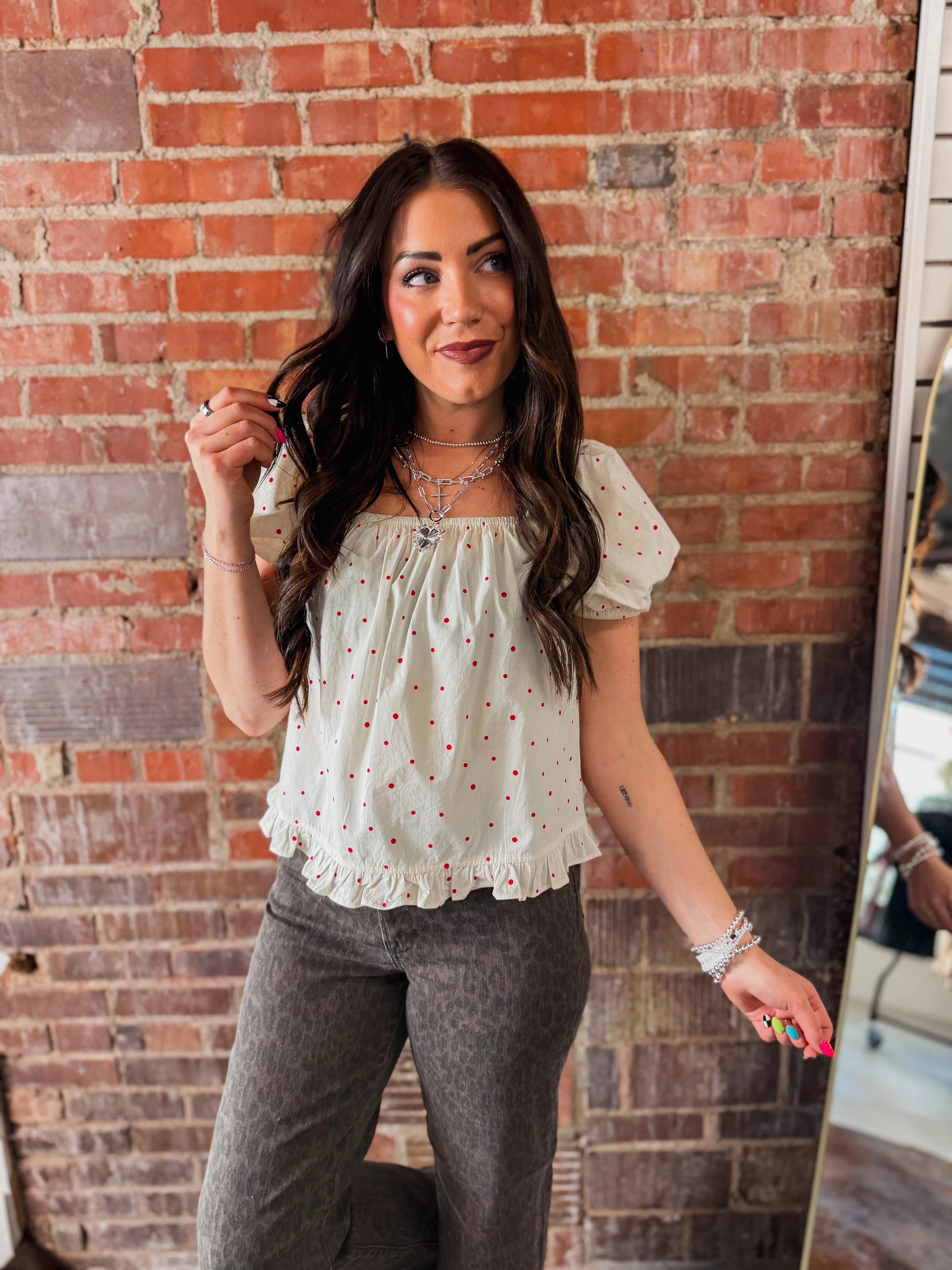 Little Love Polka Dot Top - Image 13