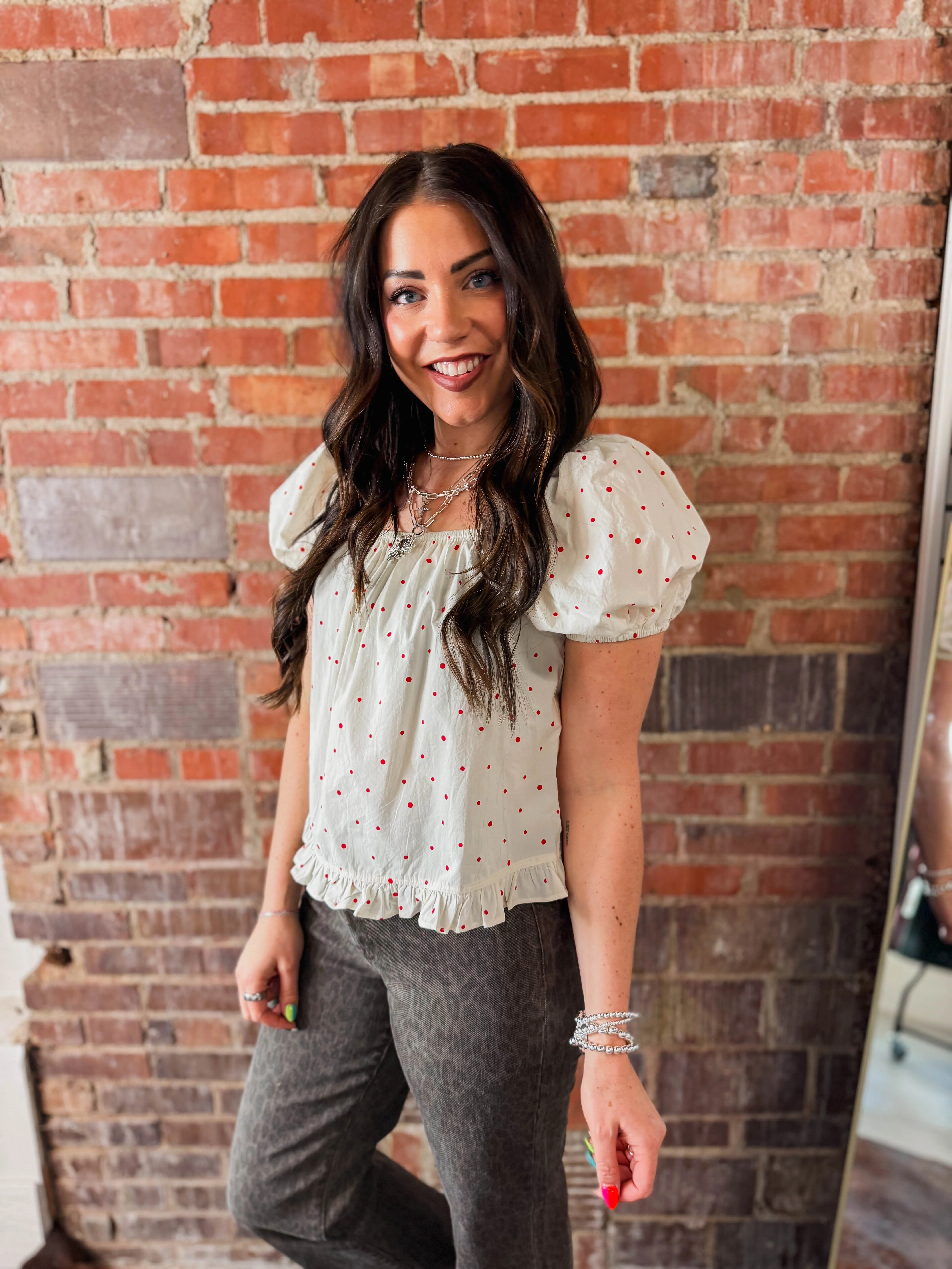 Little Love Polka Dot Top - Image 14