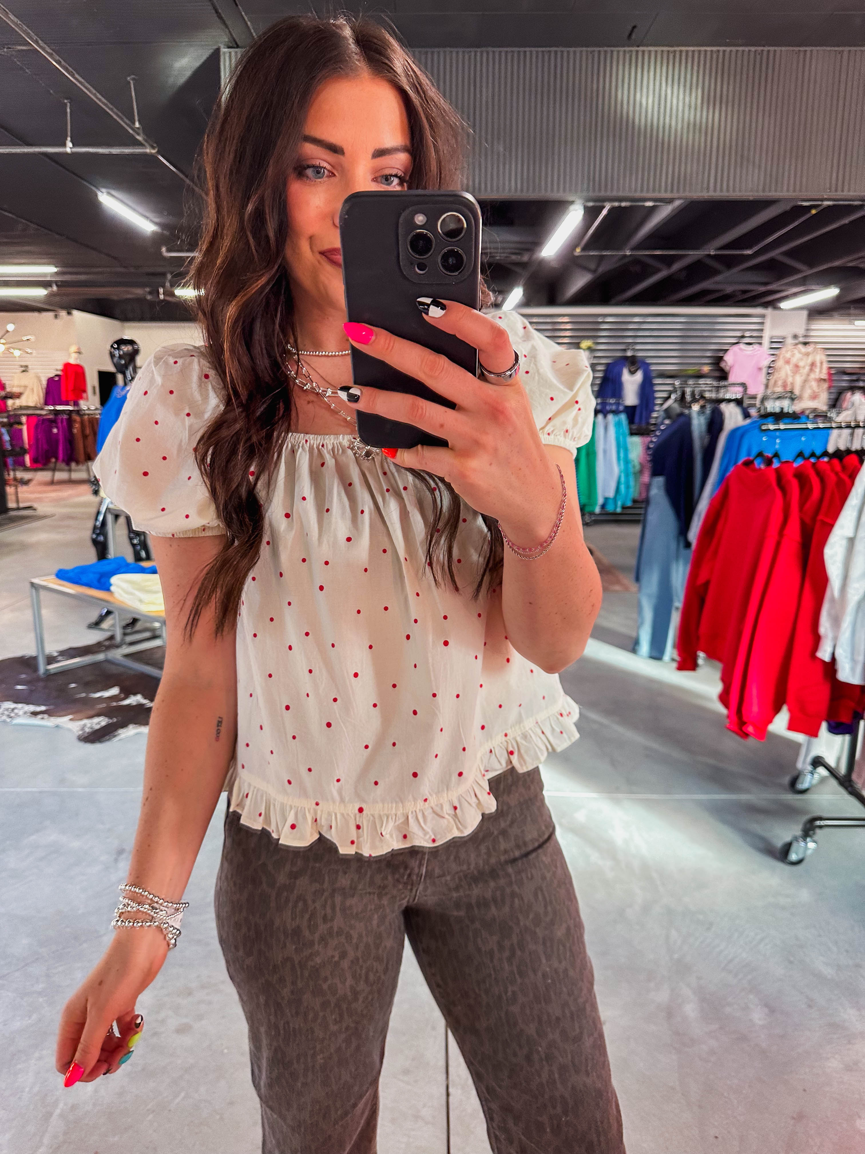 Little Love Polka Dot Top - Image 17