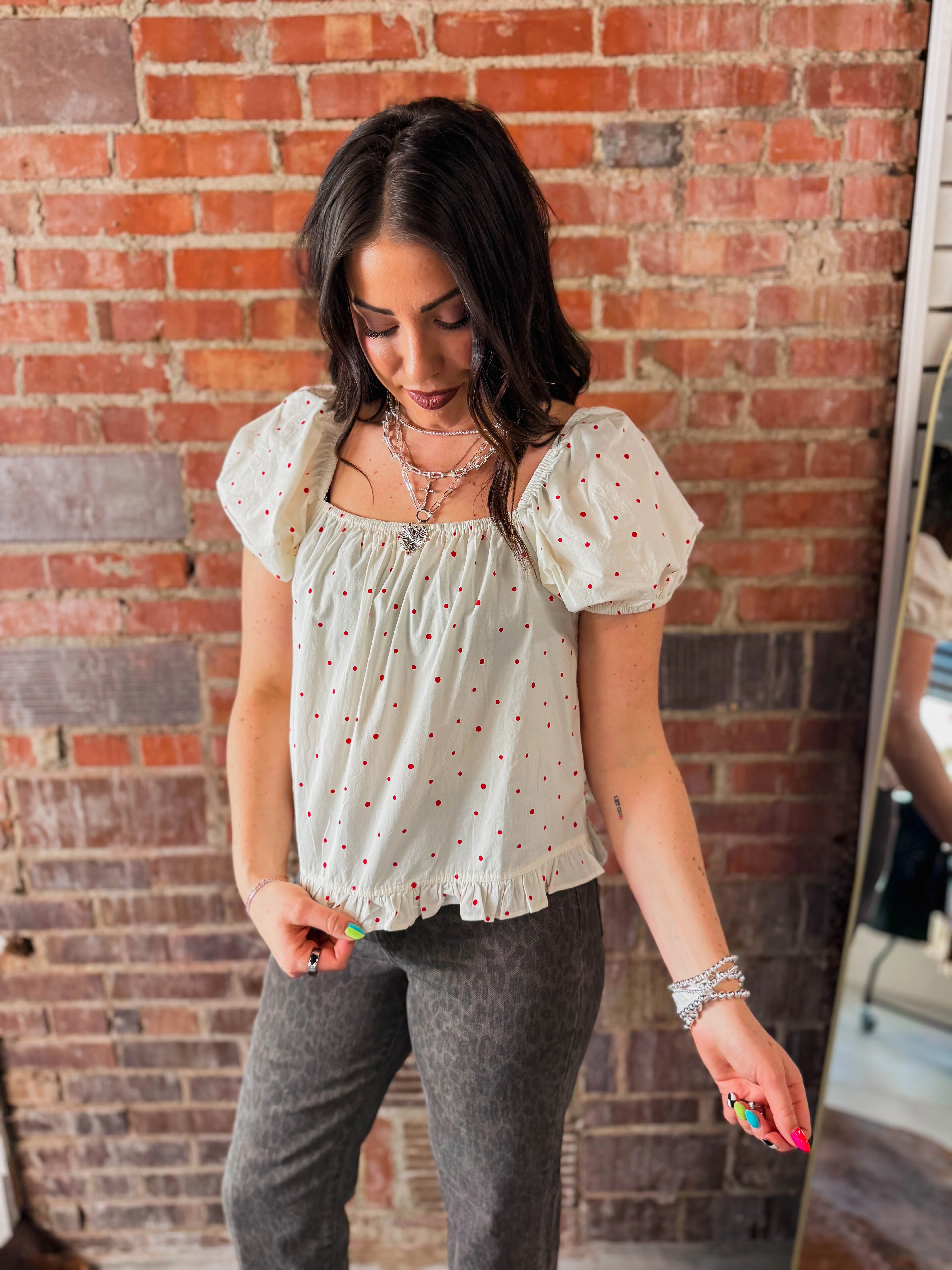 Little Love Polka Dot Top - Image 18
