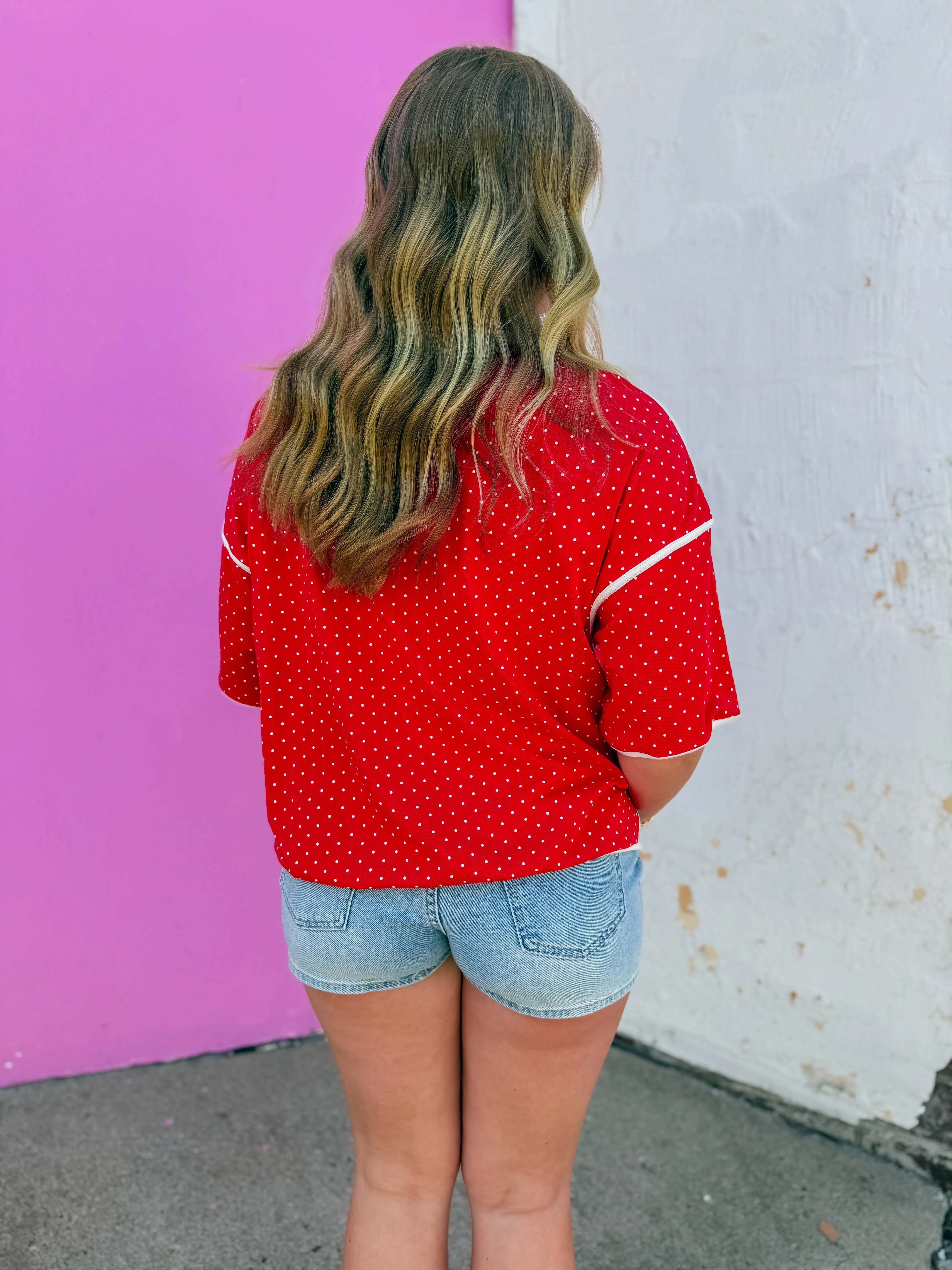 Lottie Tee-Red - Image 6