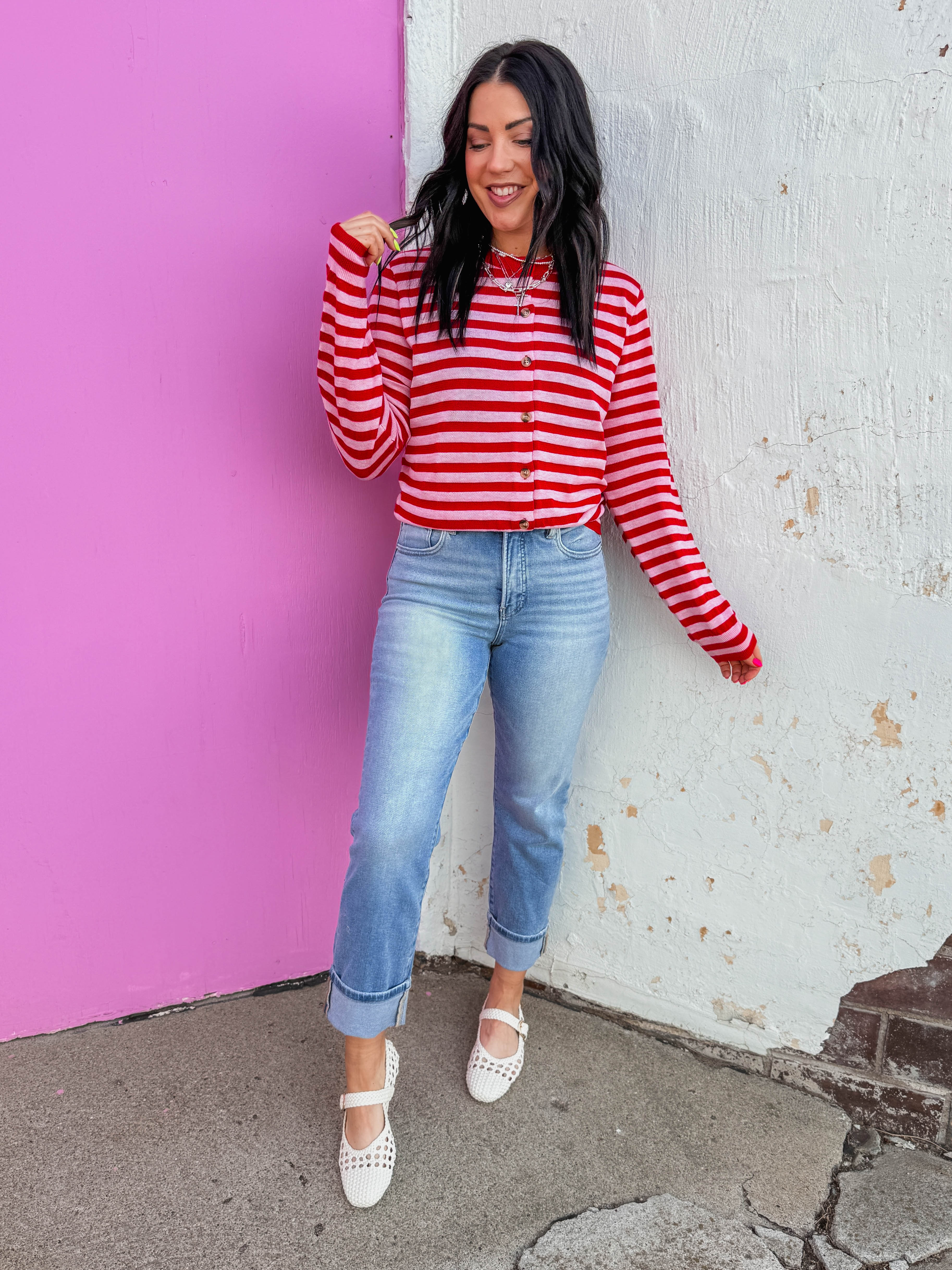 Love Struck Striped Cardigan - Image 2