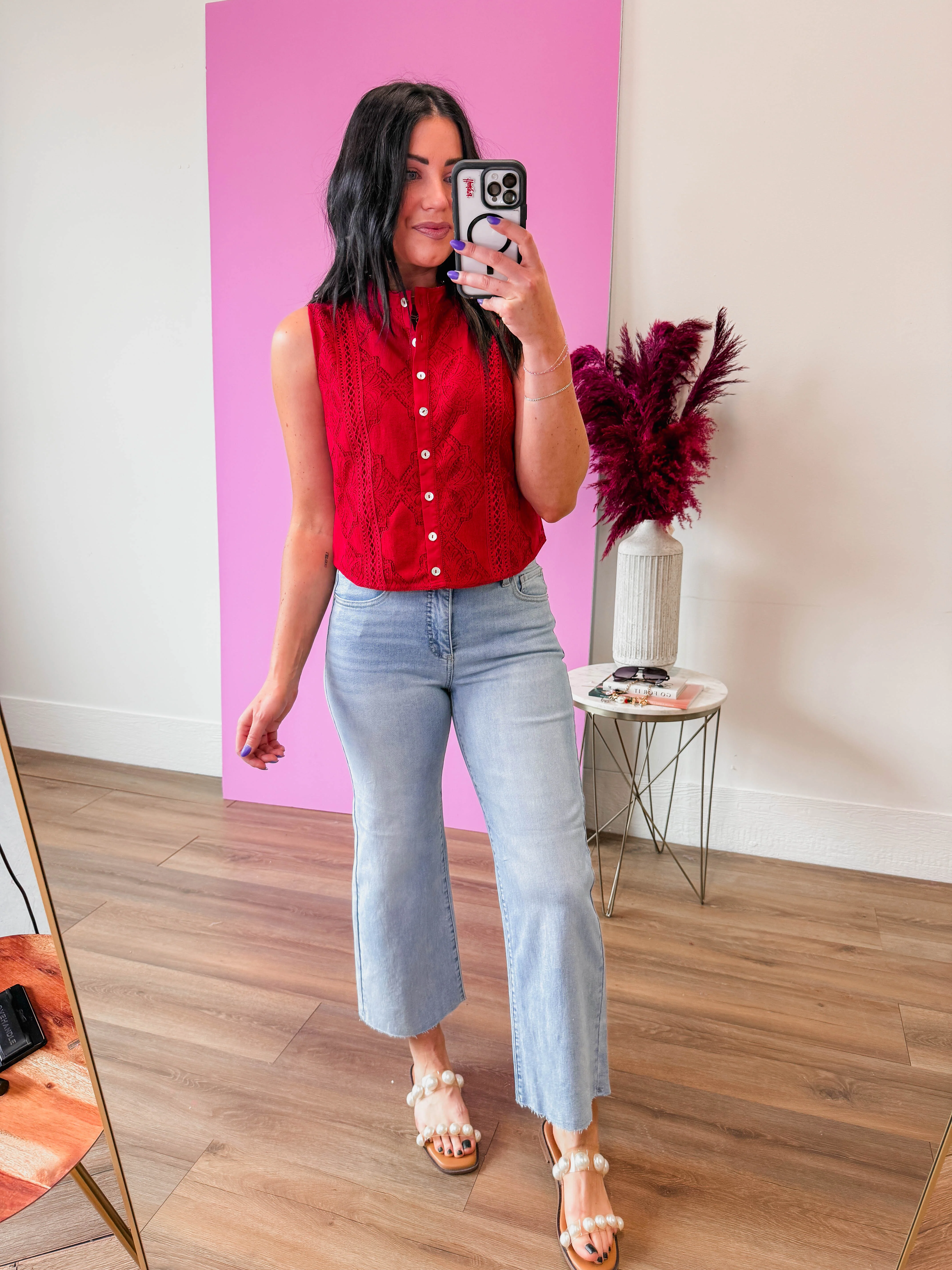 Lyla High Rise Wide Leg Denim - Image 3
