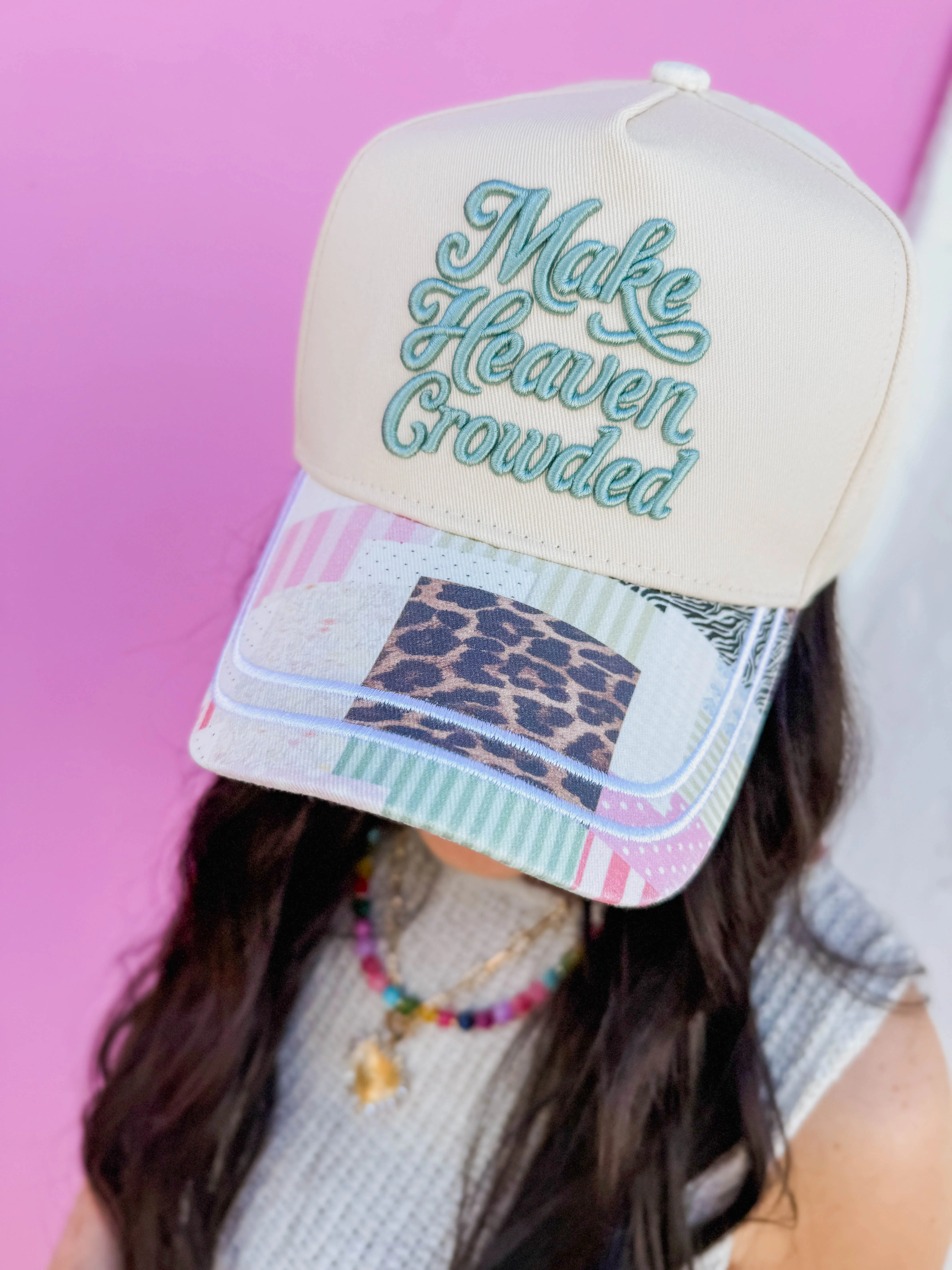 Make Heaven Crowded Trucker Hat - Image 3