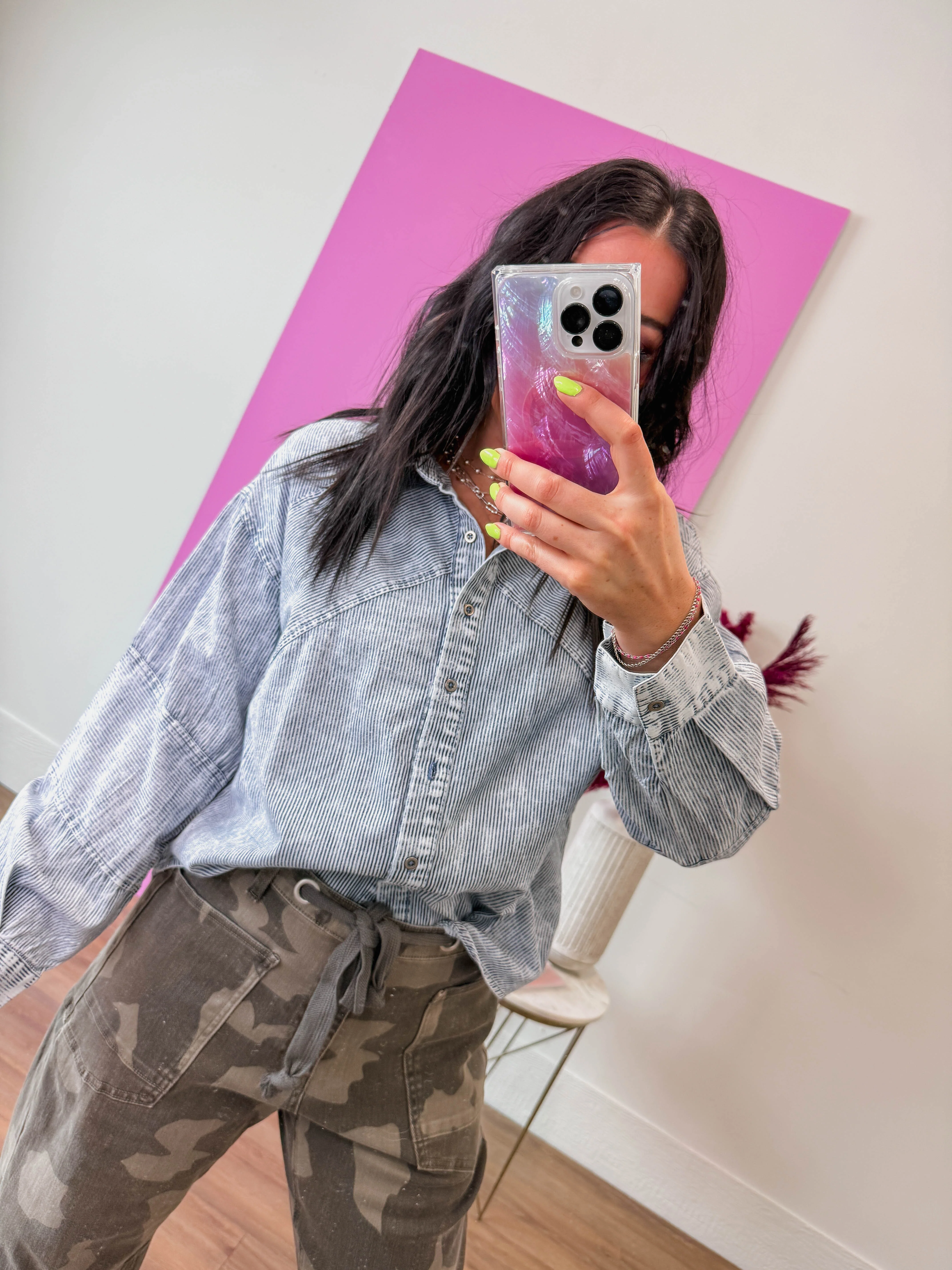 Margaret Button Down Top