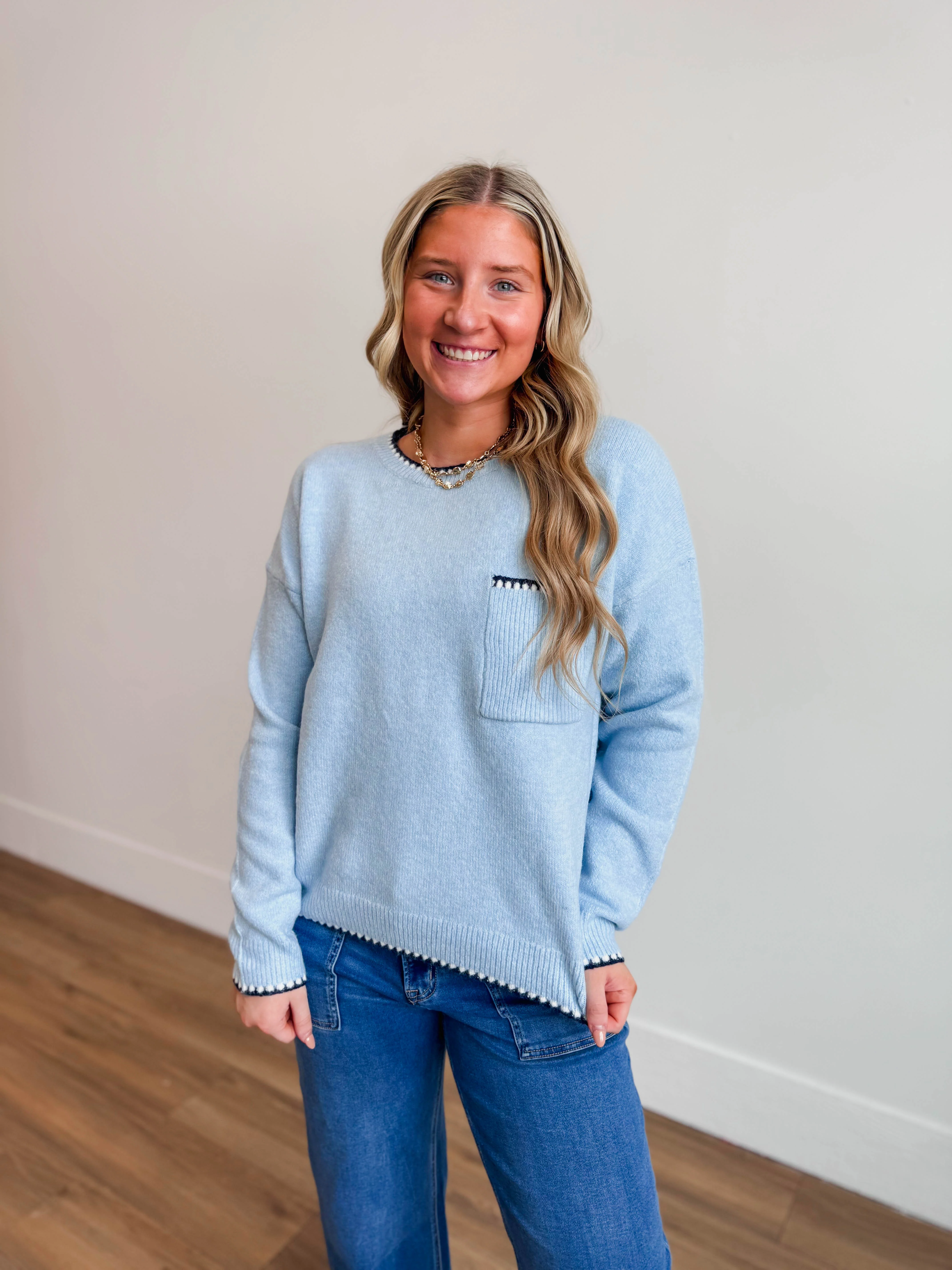 Margo Sweater-Light Blue - Image 6