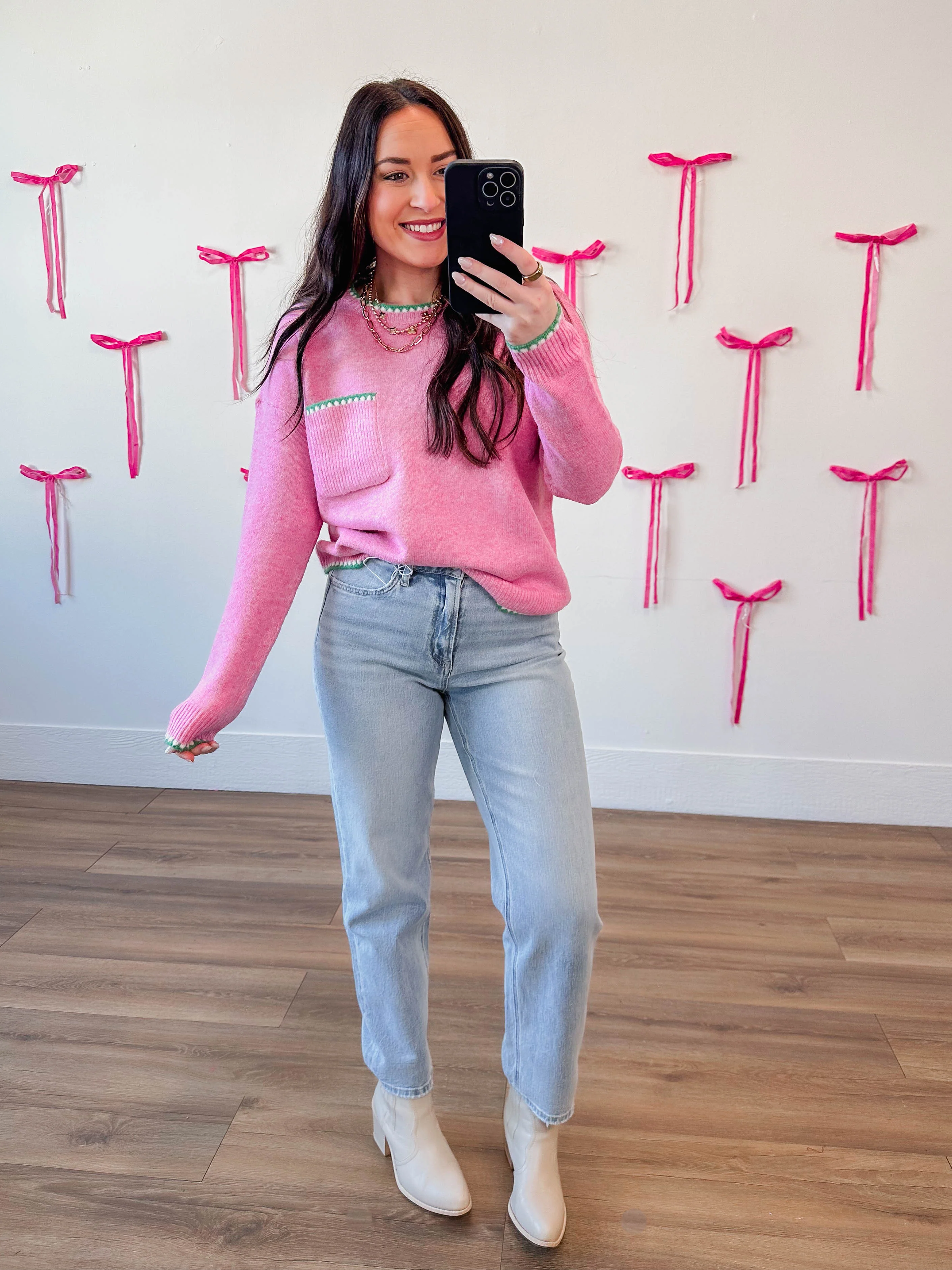 Margo Sweater-Pink - Image 3