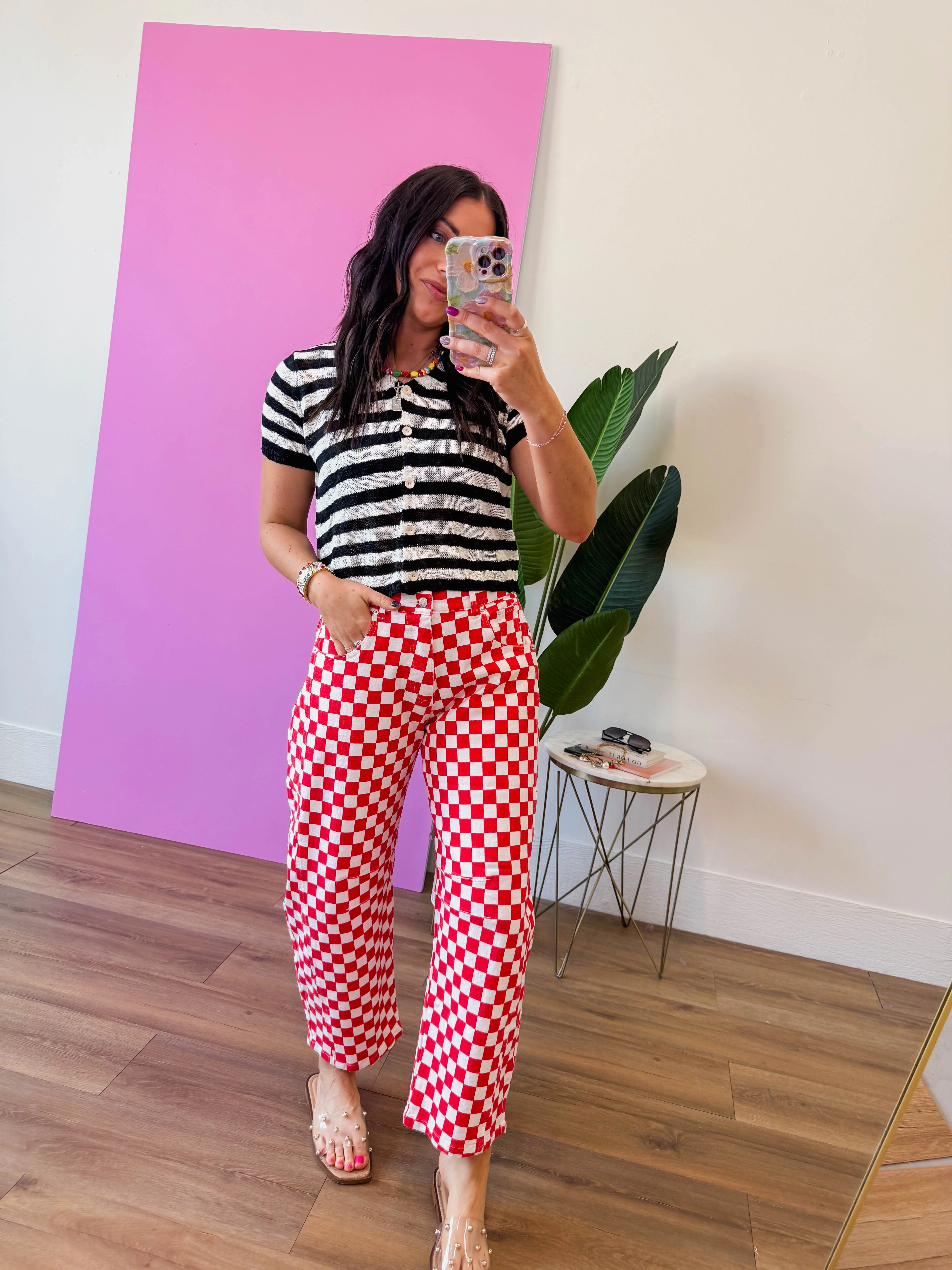 Masyn Striped Knit Top - Image 17